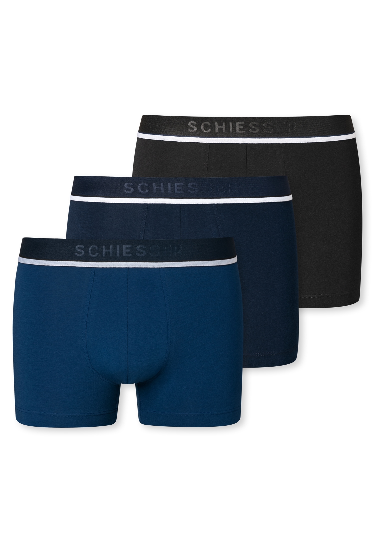 Schiesser Boxer ""95/5"", (3er-Pack), mit sportlichem Logo-Webgummibund günstig online kaufen