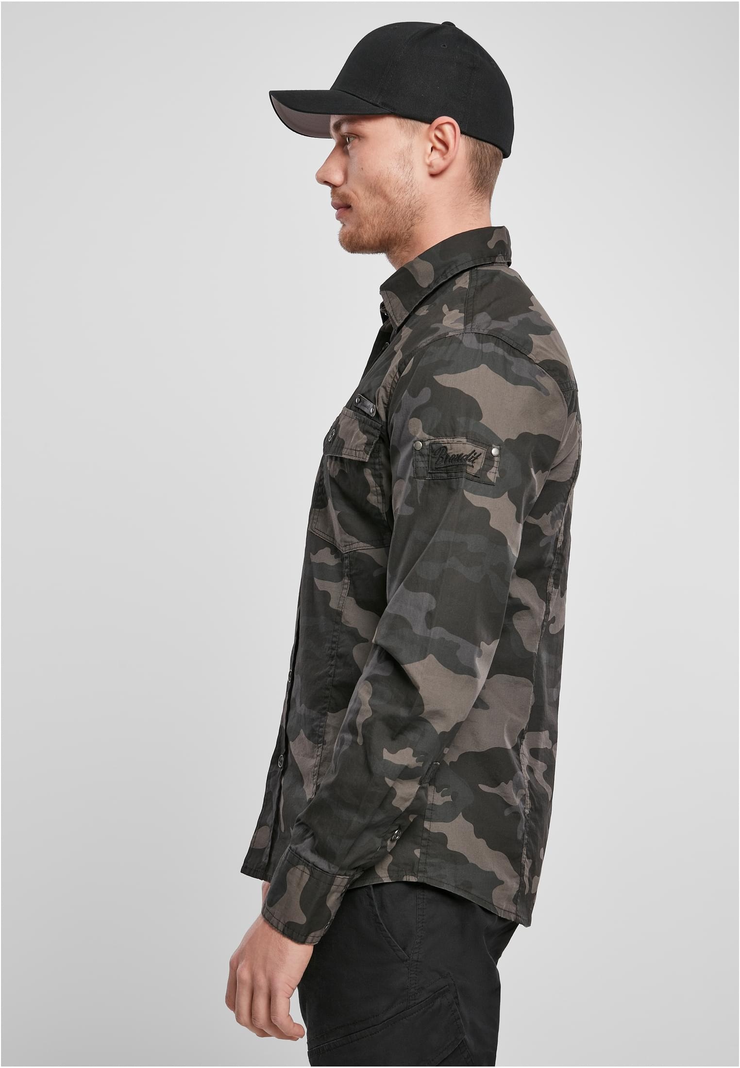 Brandit Langarmhemd »Brandit Herren Slim Worker Shirt«, (1 tlg.)