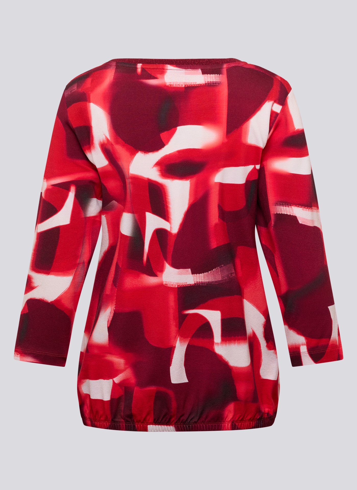 Rabe 3/4-Arm-Shirt , mit grafischem Muster und Glitzer-Rundhals
