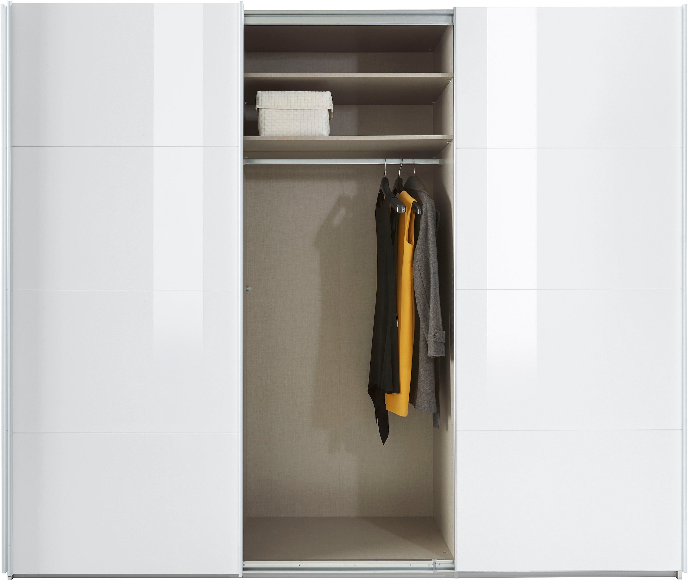 rauch Schwebetürenschrank »Kleiderschrank Schrank Garderobe TOPSELLER OTELI inkl. Inneneinteilung«, mit 3 Innenschubladen sowie zusätzlichen Einlegeböden MADE IN GERMANY