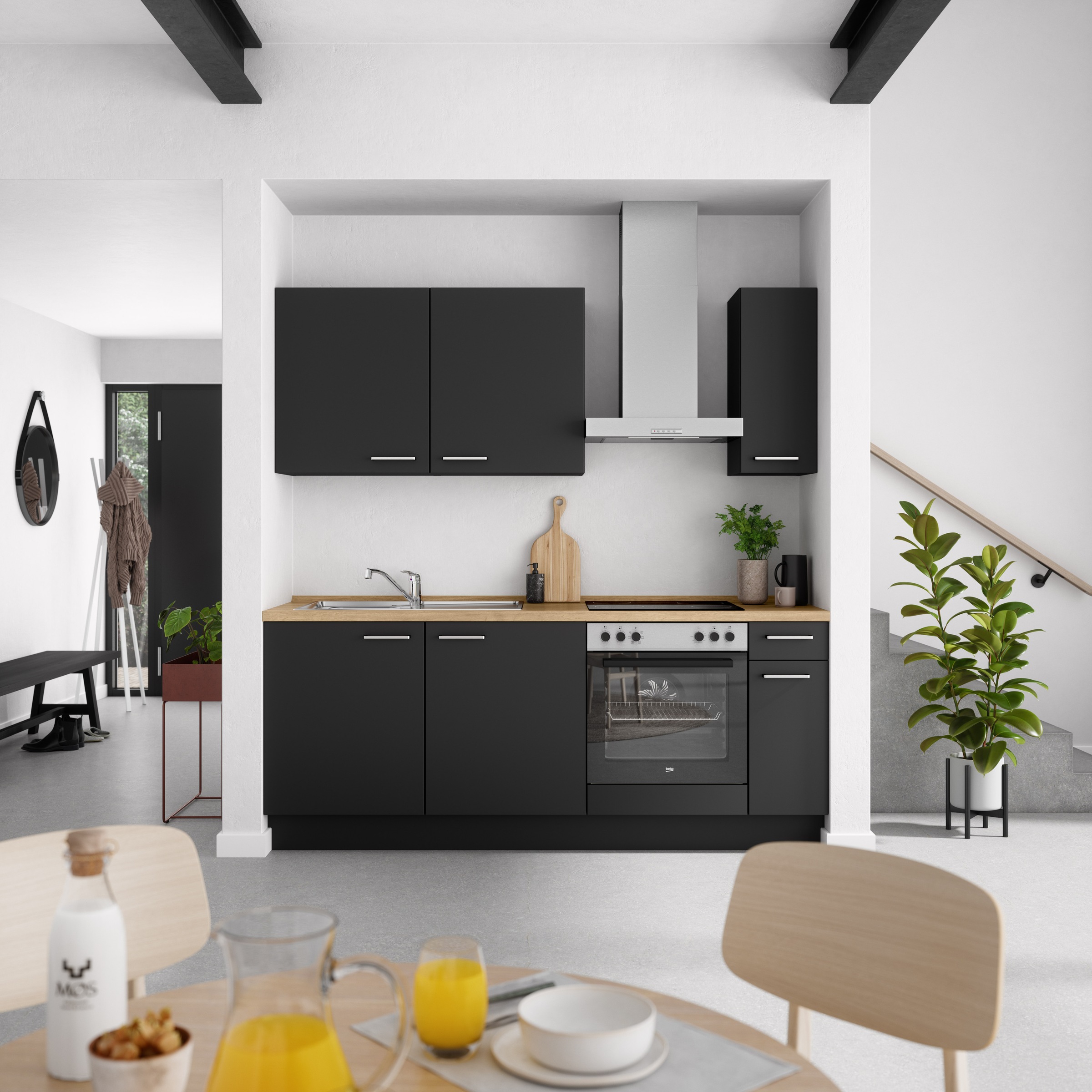 nobilia Küchenzeile ""Touch I"" vormontiert, Ausrichtung wählbar, Breite 21 günstig online kaufen