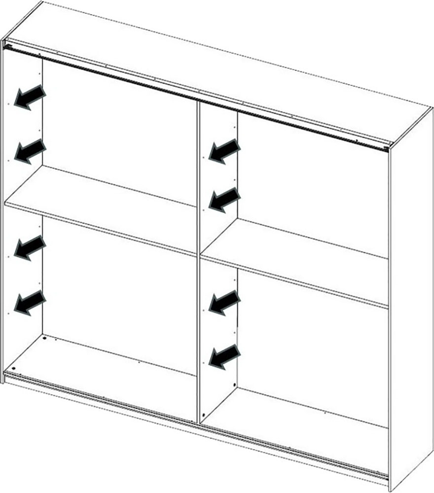 Home affaire Einlegeboden "Jupiter – Steingrau (1 St.), 22 mm stark, ideale günstig online kaufen