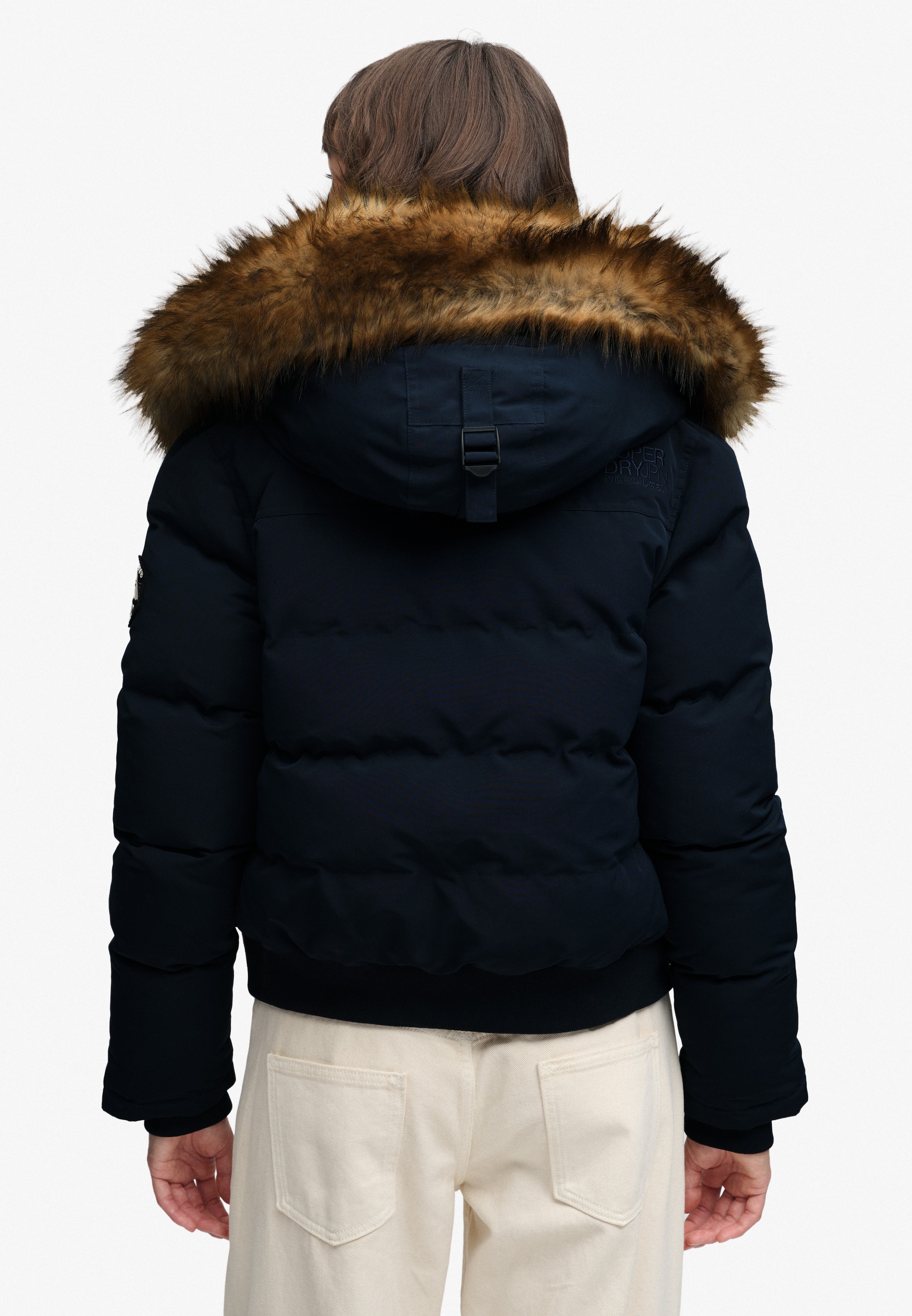 Superdry Steppjacke »EVEREST HOODED BOMBER JKT« mit Kapuze Kunstfaser, slim fit