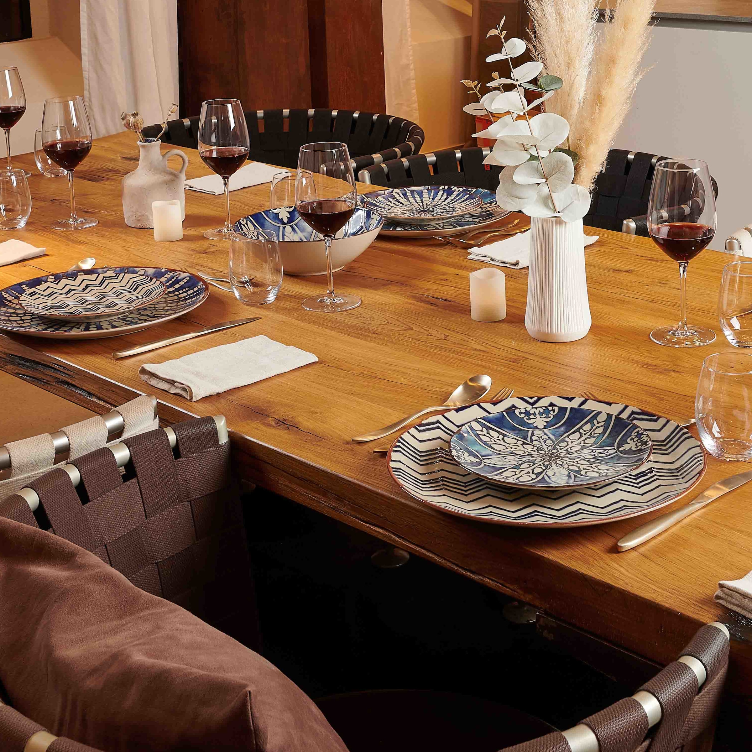 MÄSER Tafelservice »IBERICO BLUE, Geschirr-Set, Steinzeug«