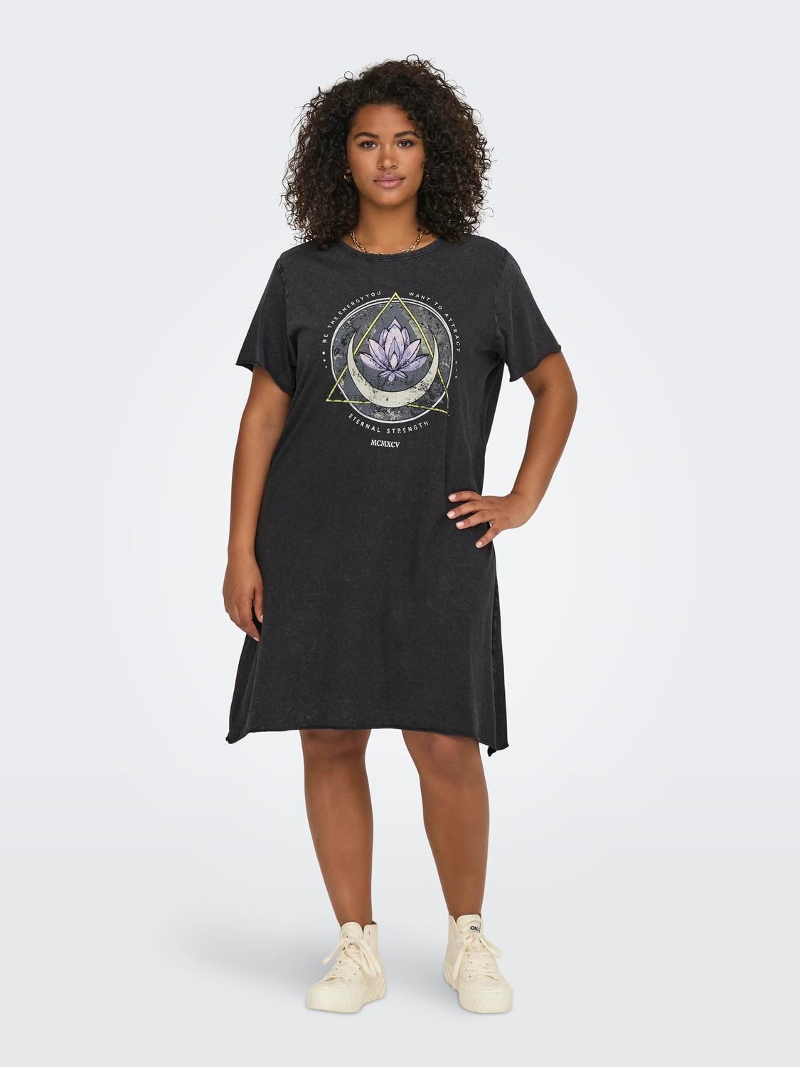 ONLY CARMAKOMA Shirtkleid »CARLUCY LIFE SS T-SHIRT DRESS JRS NOOS«