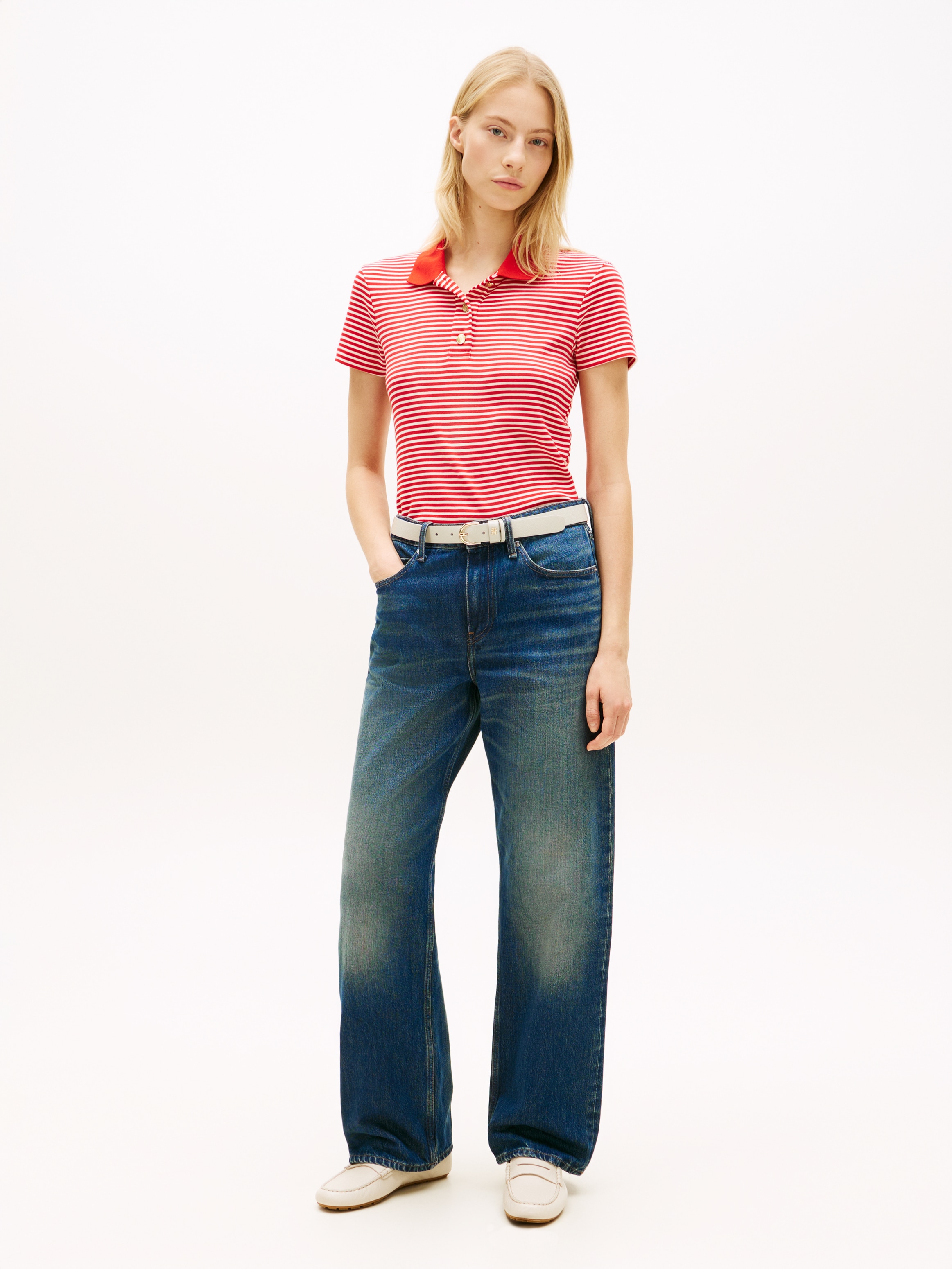 Tommy Hilfiger Poloshirt »GOLD BUTTON SLIM SS POLO«