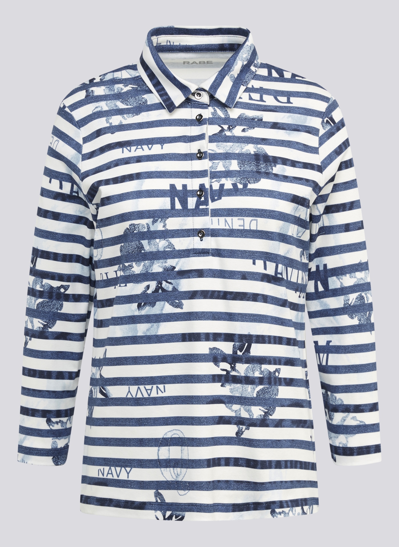 Rabe Print-Shirt »Rabe Maritimes Poloshirt mit Details«