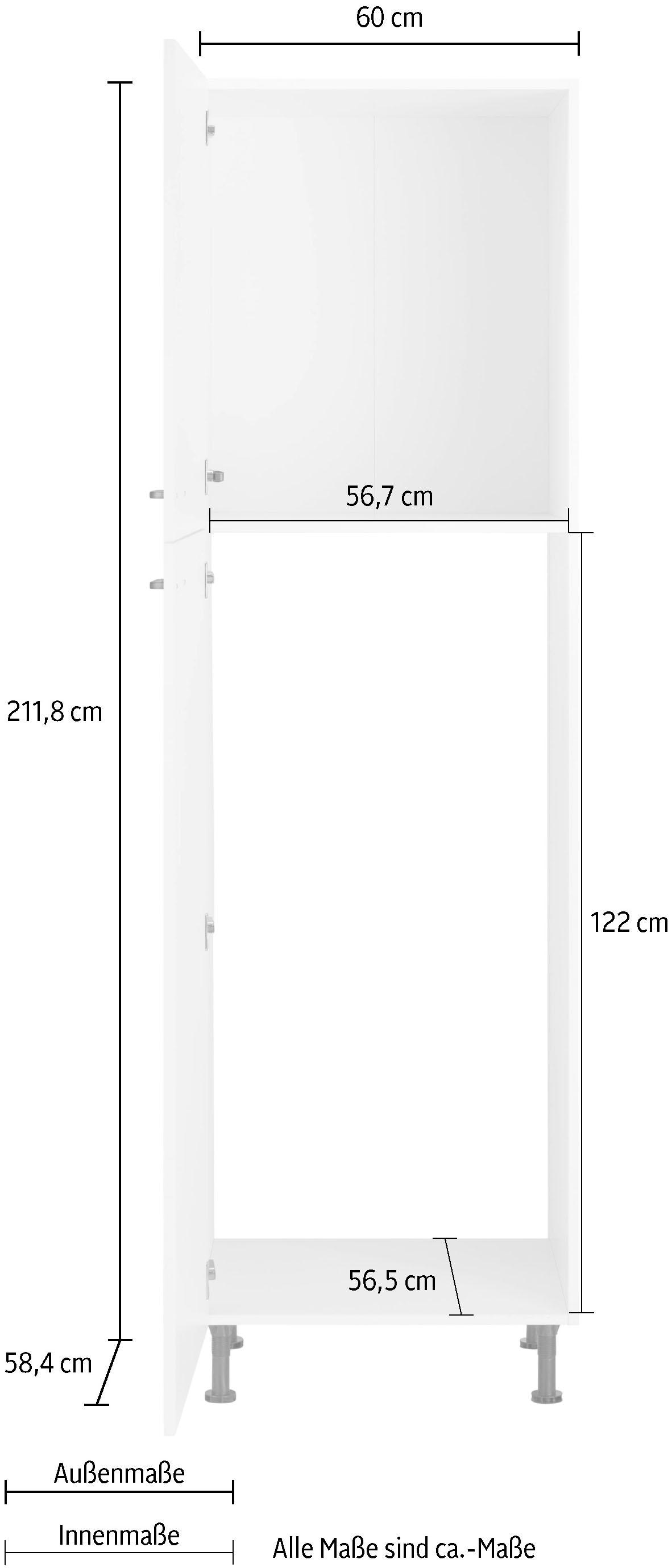 OPTIFIT Kühlumbauschrank »Elga«, mit Soft-Close-Funktion, höhenverstellbaren  Füßen, Breite 60 cm bestellen | BAUR