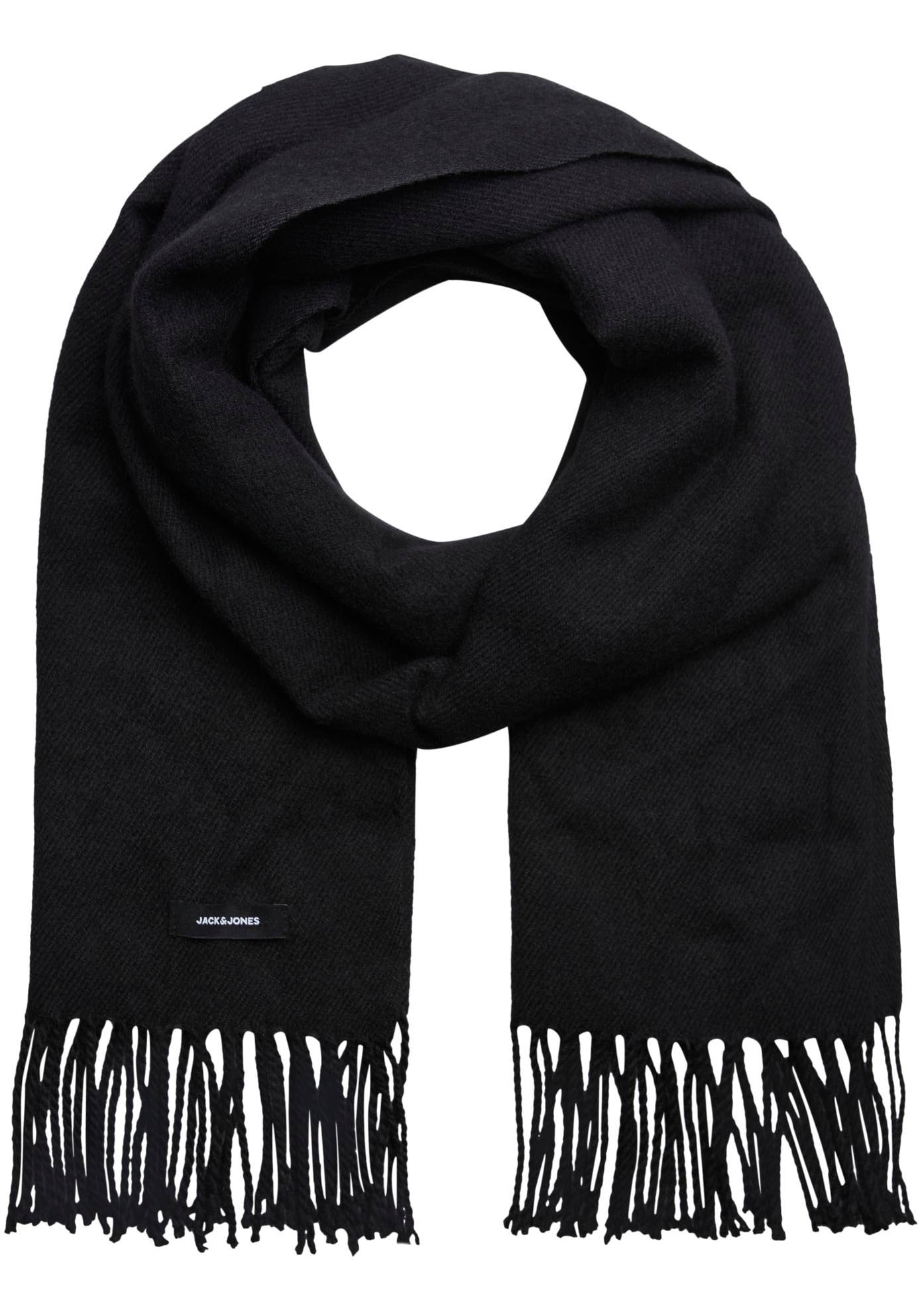 Jack & Jones "JACSOLID WOVEN SCARF NOOS" Kunstfaser, mit Fransen
