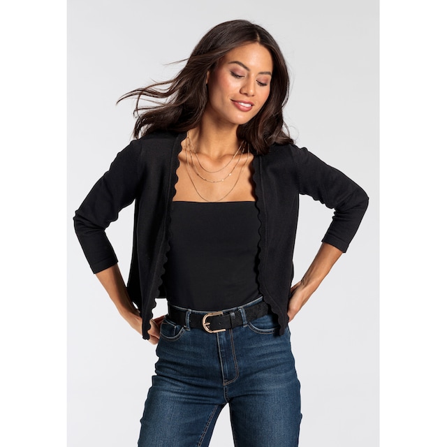 Laura Scott Cardigan, mit femininer Wellenkante - NEUE KOLLEKTION online  kaufen | BAUR