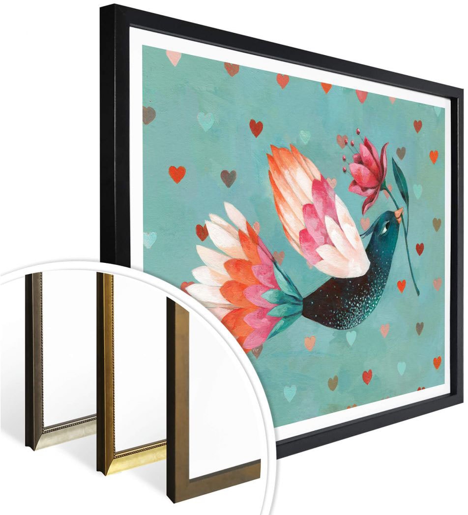 Wandbild, BAUR Black St.), Wall-Art Wandbilder Friday Menschen, »Märchen Liebesbote«, | (1 Poster, Poster Bild, Wandposter