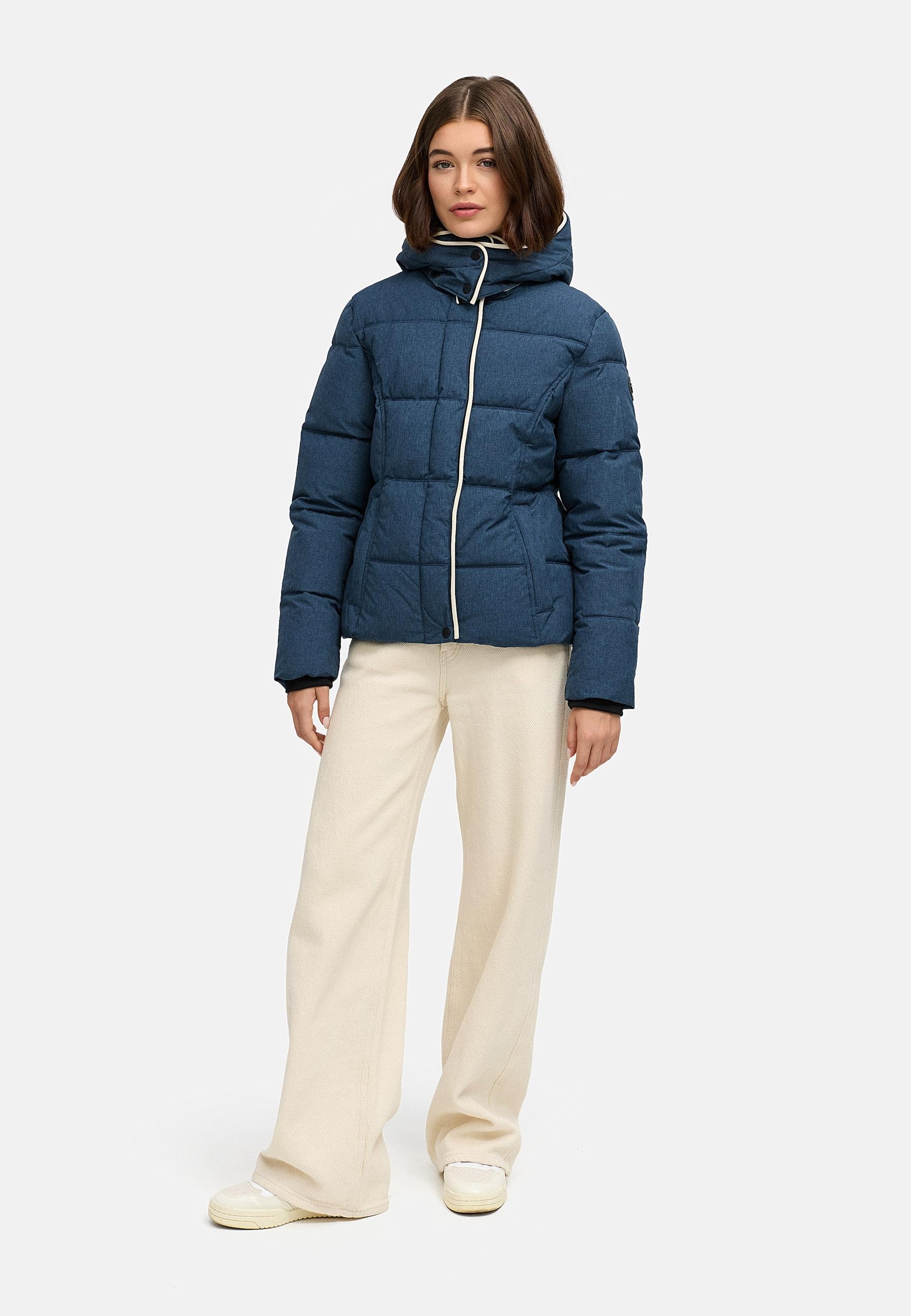 Ragwear Winterjacke »Gleama Melange YOUMODO«, mit Kapuze, Wasserdichte Steppjacke mit abnehmbarer Kapuze