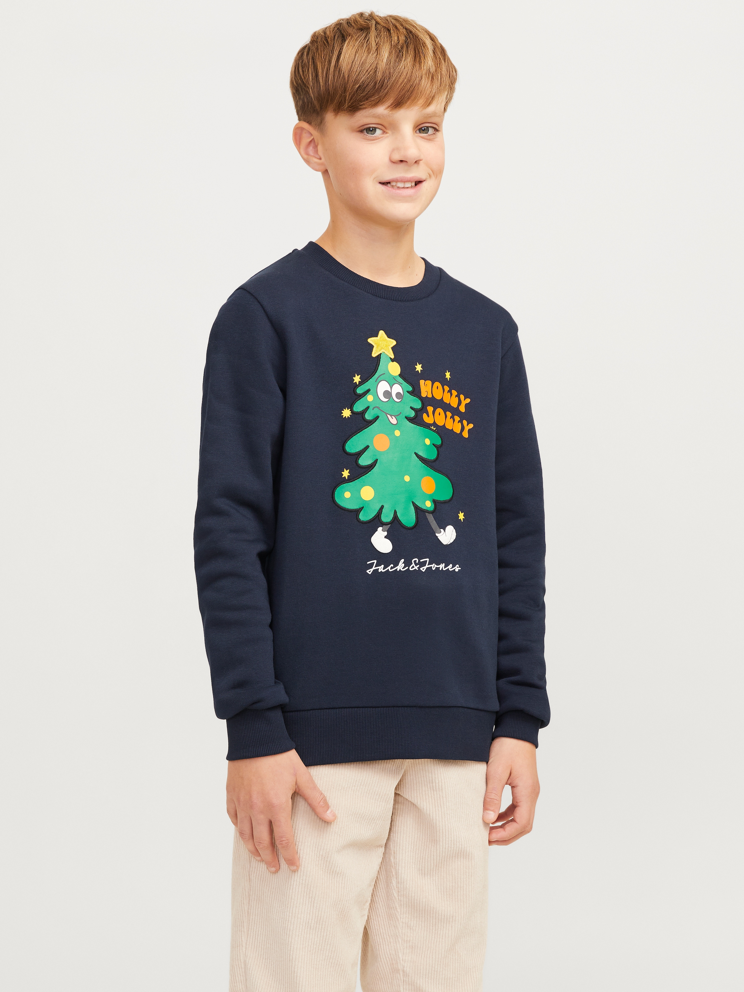 Sweatshirt »JJXMAS JOLLY SWEAT CREW NECK JNR«, mit Weihnachtsmotiven