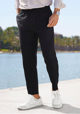 Jogger Pants, Regular Fit, Jogg Pants mit Bindeband, aus leichter Webqualität