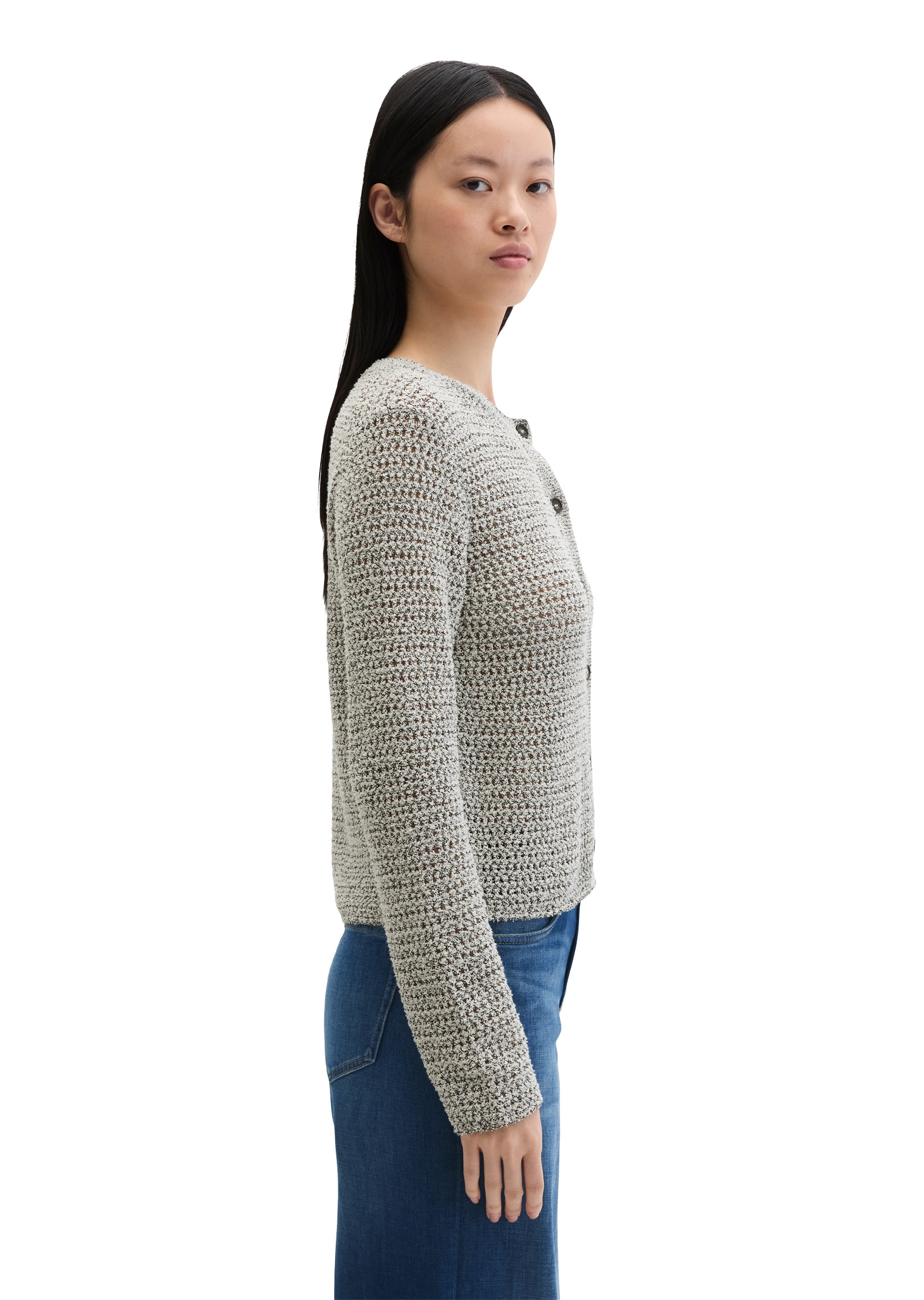 Marc O'Polo Cardigan »aus Bi-Color-Garn«