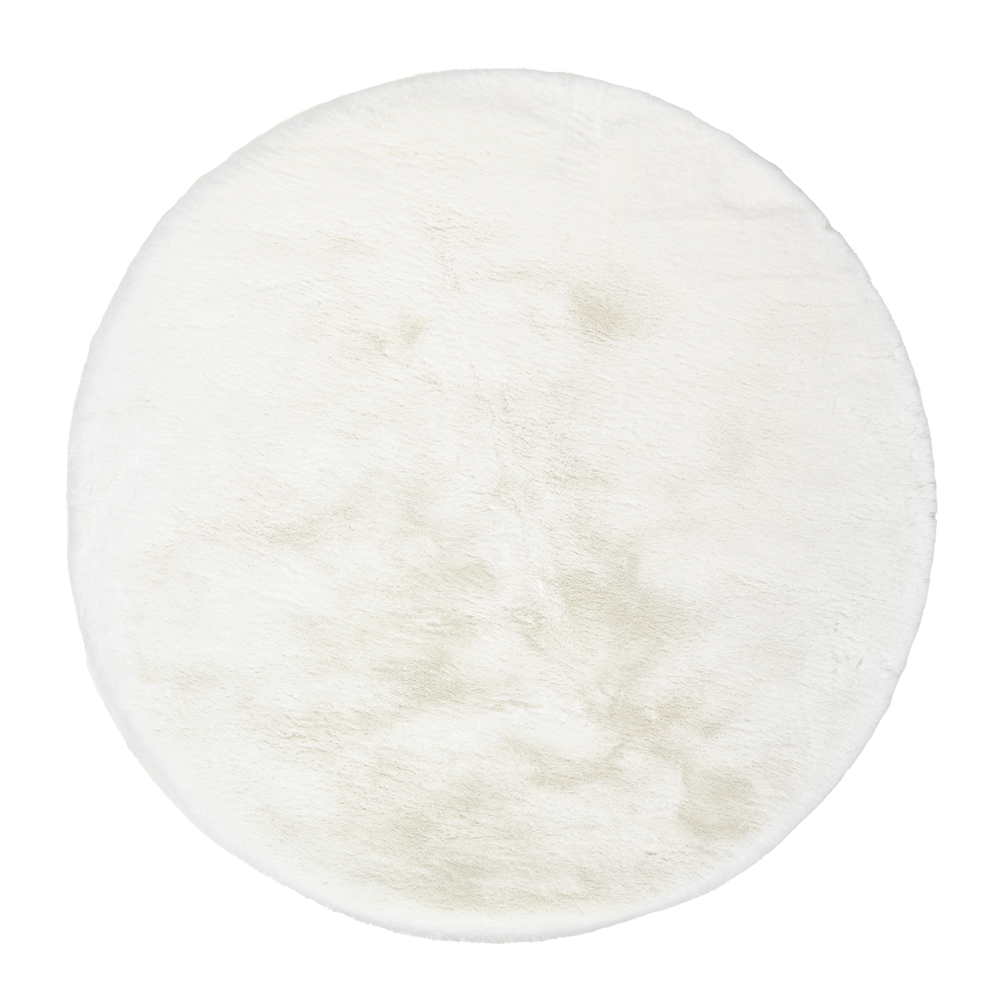 OCI DIE TEPPICHMARKE Hochflor-Teppich "ROCKY SOFT, Fell Haptik" rund 35 mm Höhe Kunstfell, weich, kuschelig, maschinell gewebt, Kaninchen Haptik