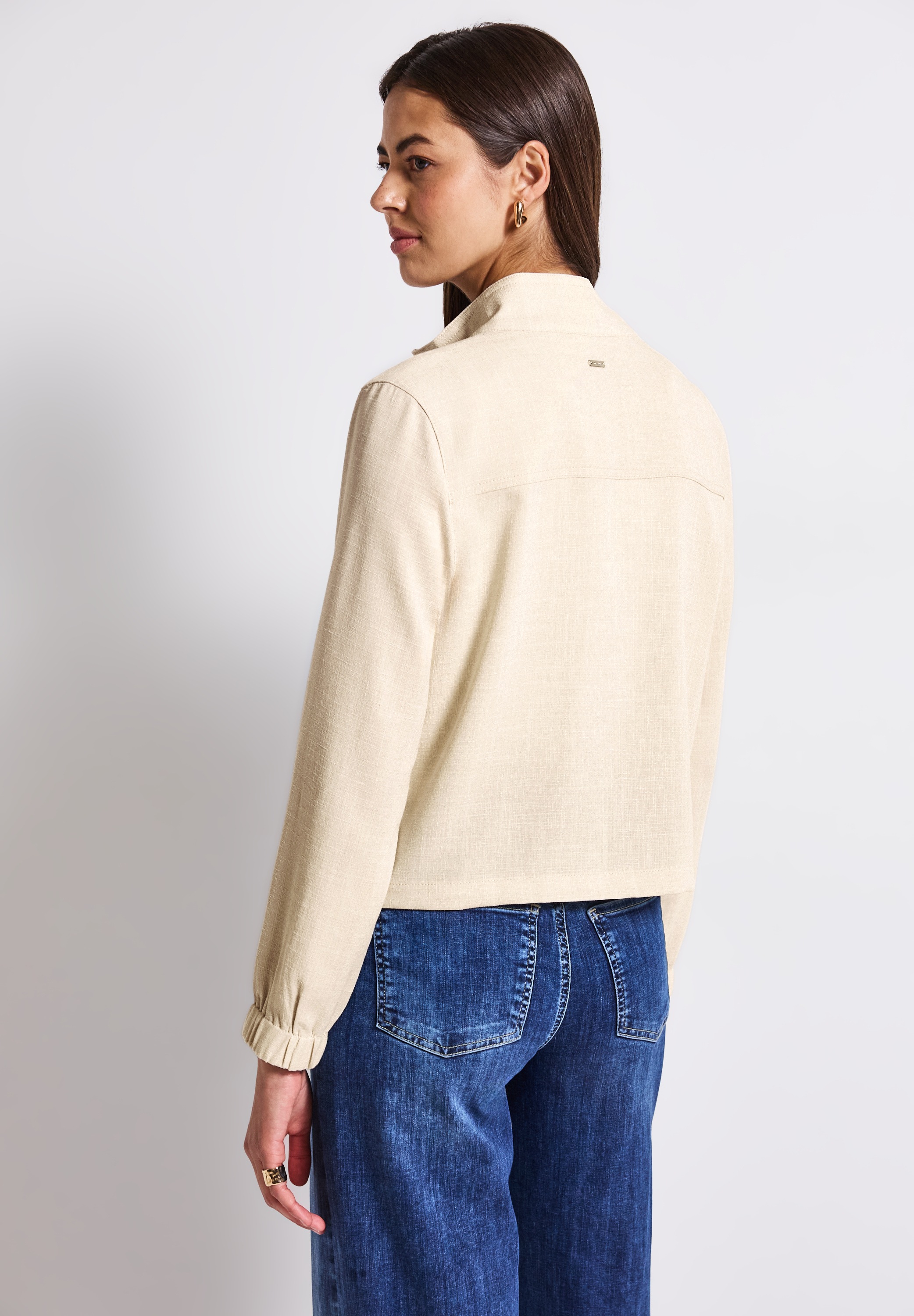 STREET ONE Kurzjacke, ohne Kapuze, aus elastischem Materialmix günstig online kaufen