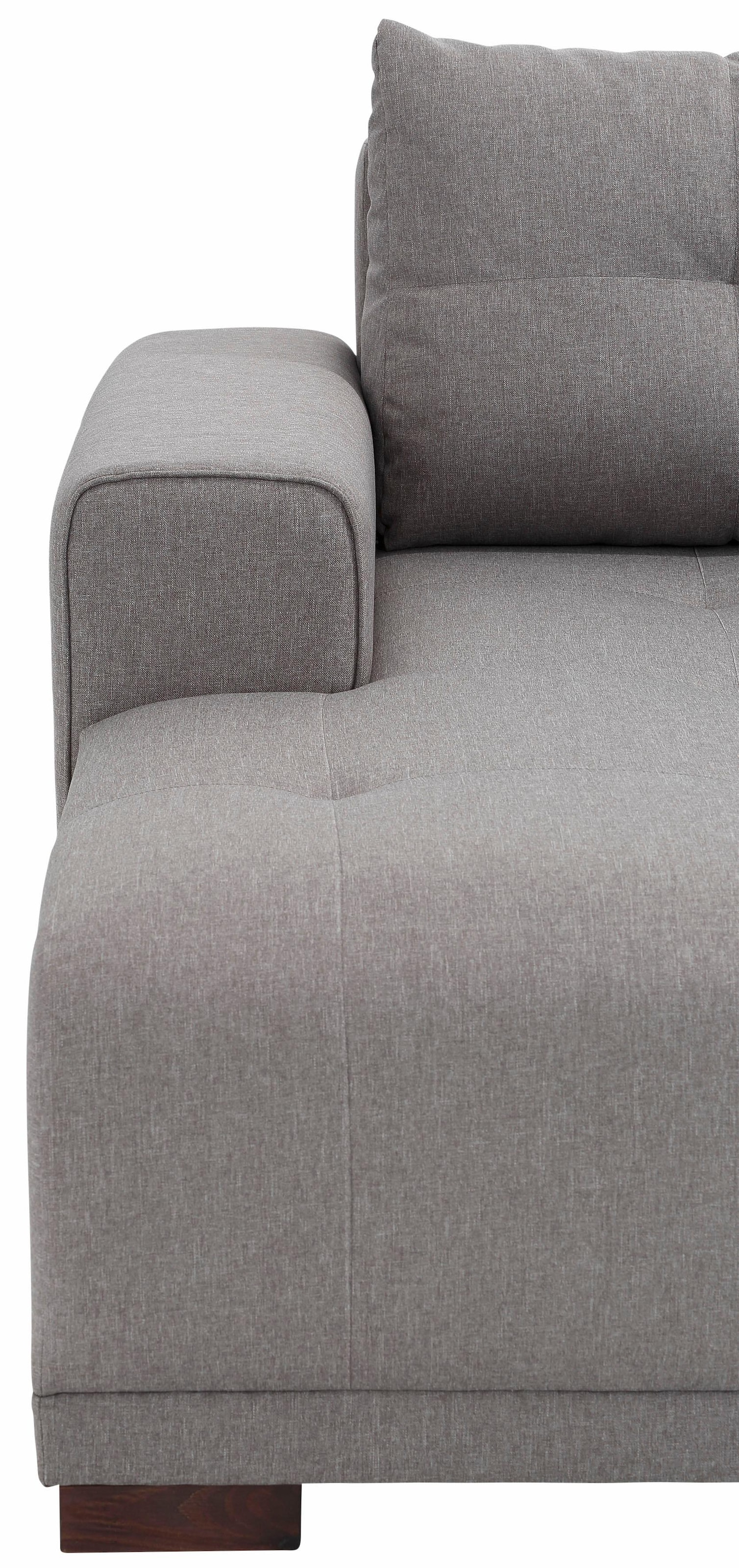 Home affaire Ecksofa »Viborg L-Form«, mit Regal in der Armlehne, wahlweise mit Bettfunktion