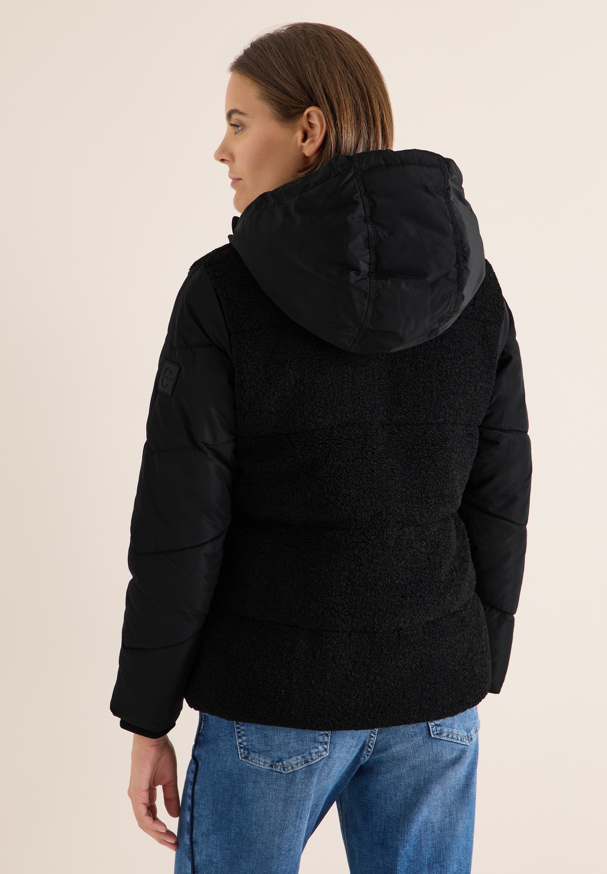 Cecil Fellimitatjacke, mit Kapuze, mit Kapuze günstig online kaufen