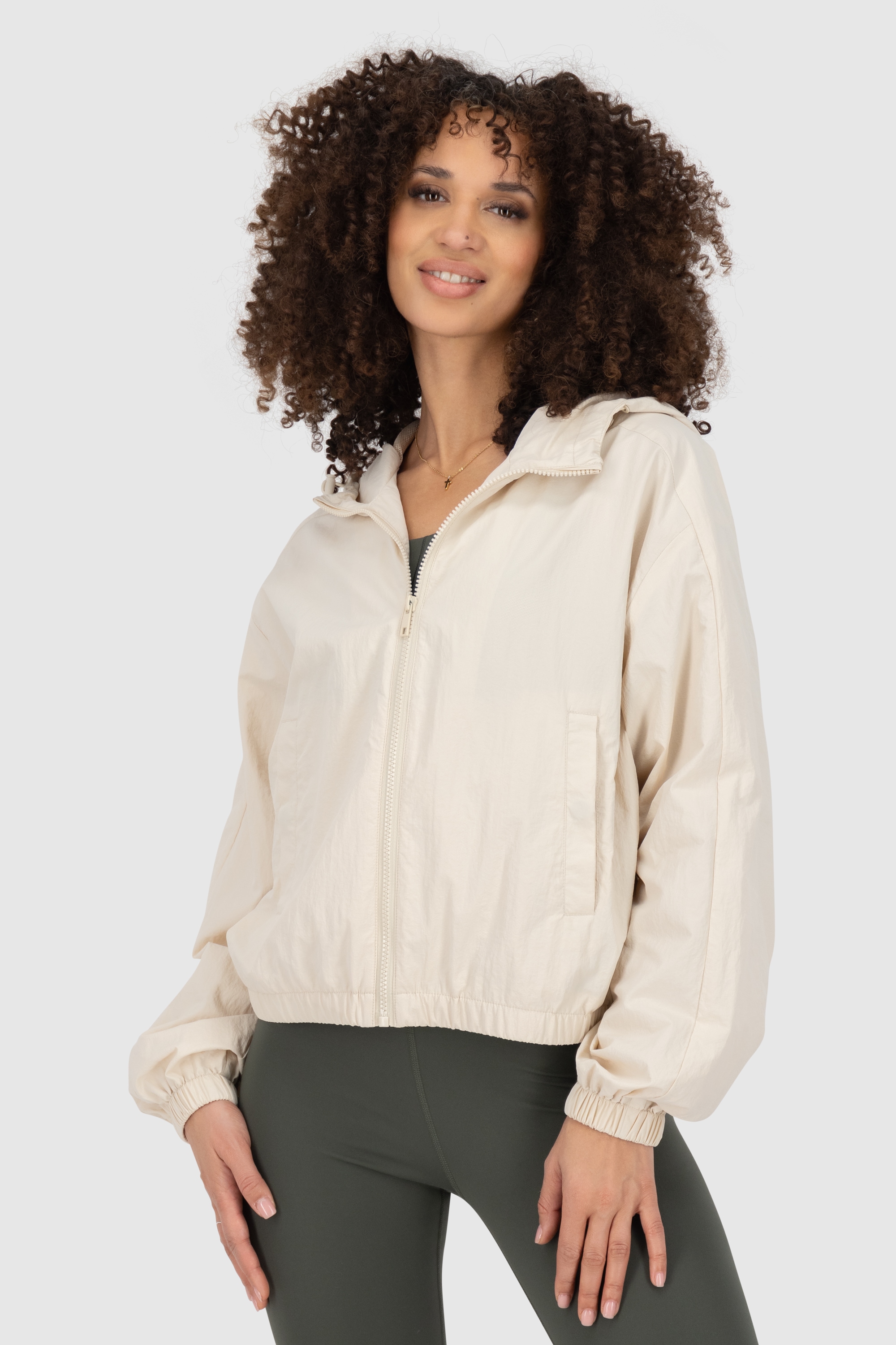 Alife & Kickin Sommerjacke »Damen JovanaAK A Übergangsjacke, Jacke« leichte Übergangsjacke Windbreaker mit Kapuze und Reißverschluss
