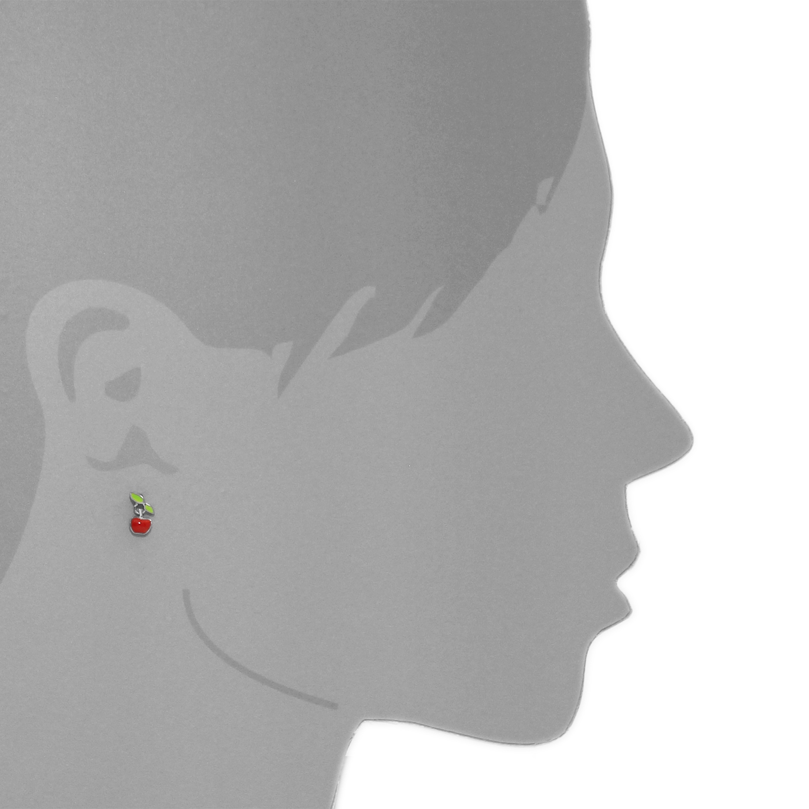 OSTSEE-SCHMUCK Paar Ohrstecker »Ostsee-Schmuck Ohrstecker Apfel Ohrstecker Apfel«, (2 tlg.)