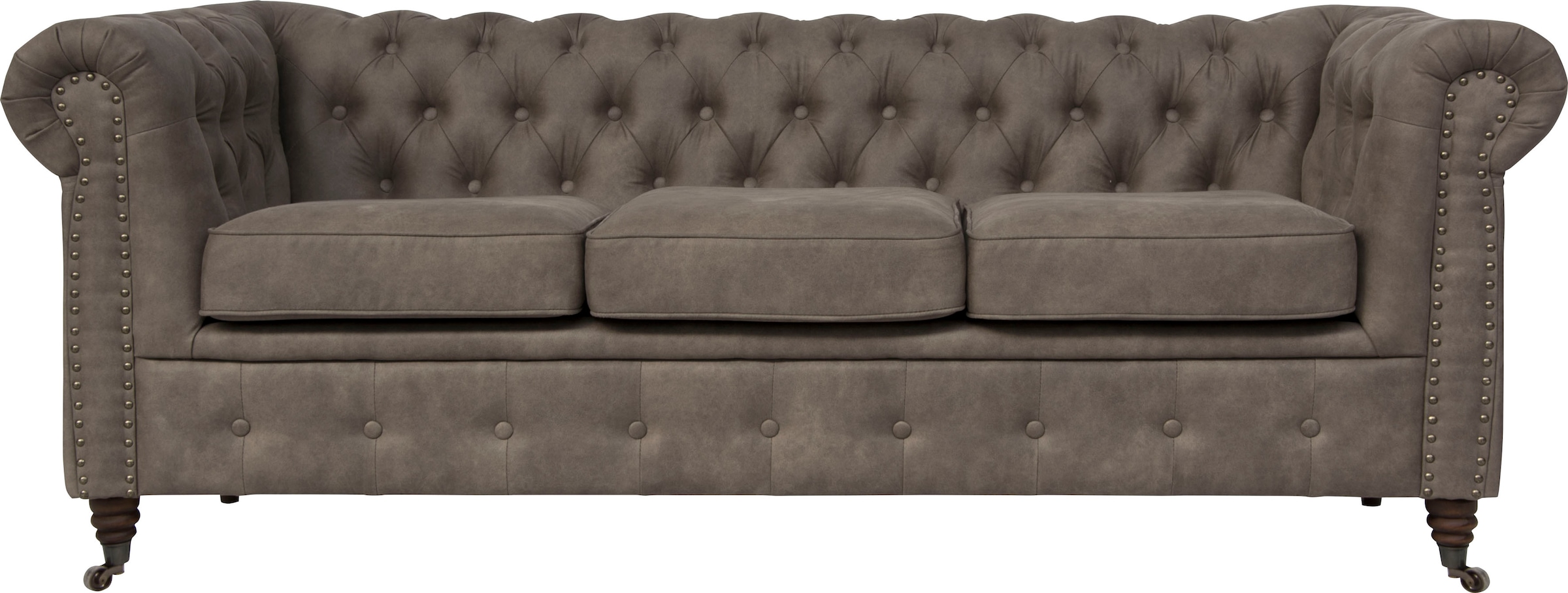 Home affaire Chesterfield-Sofa "Aarburg", aufwändige Knopfheftung und Ziernägel im Chesterfield-Design