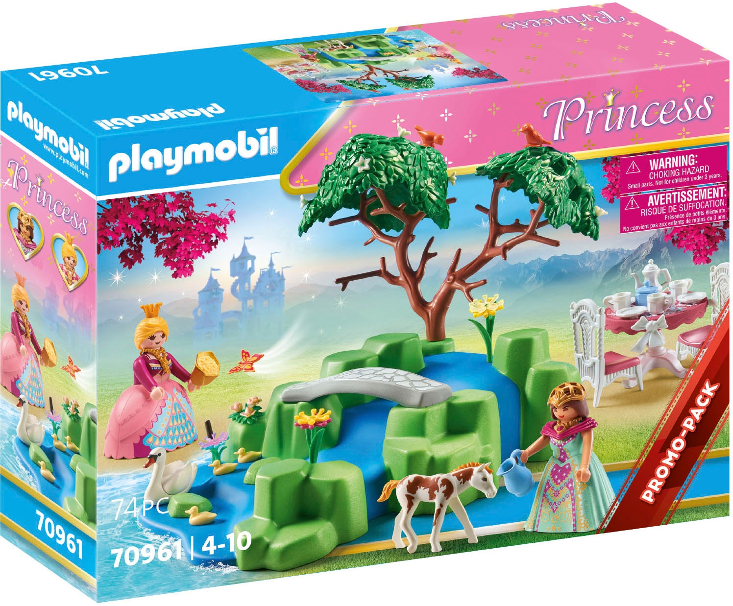 Playmobil® Konstruktions-Spielset »Prinzessinnen-Picknick mit Fohlen (70961), Princess«, (74 St.), Made in Germany