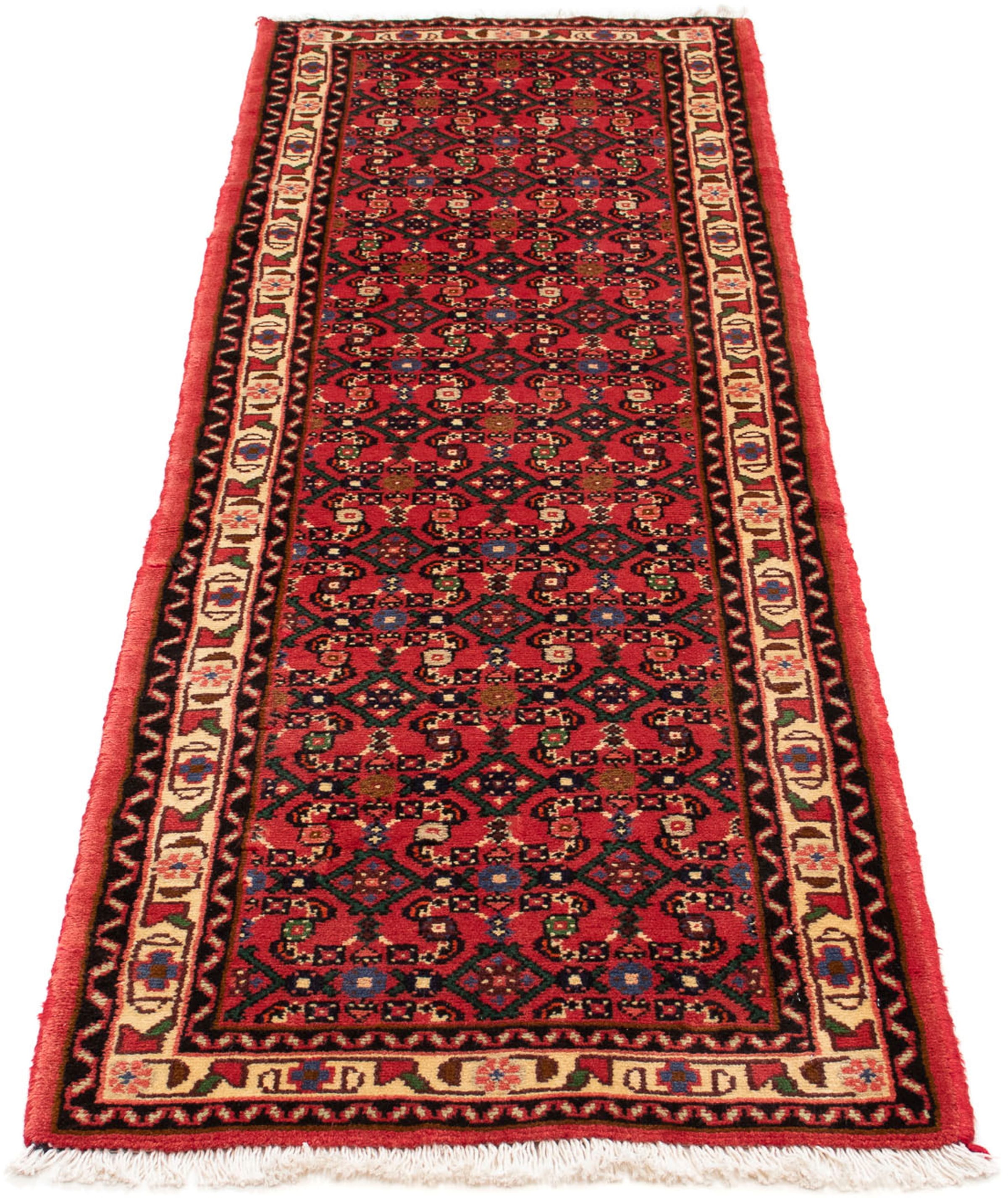 morgenland Orientteppich "Perser - Nomadic - 205 x 65 cm - dunkelrot", rechteckig, 10 mm Höhe, Wohnzimmer, Handgeknüpft,