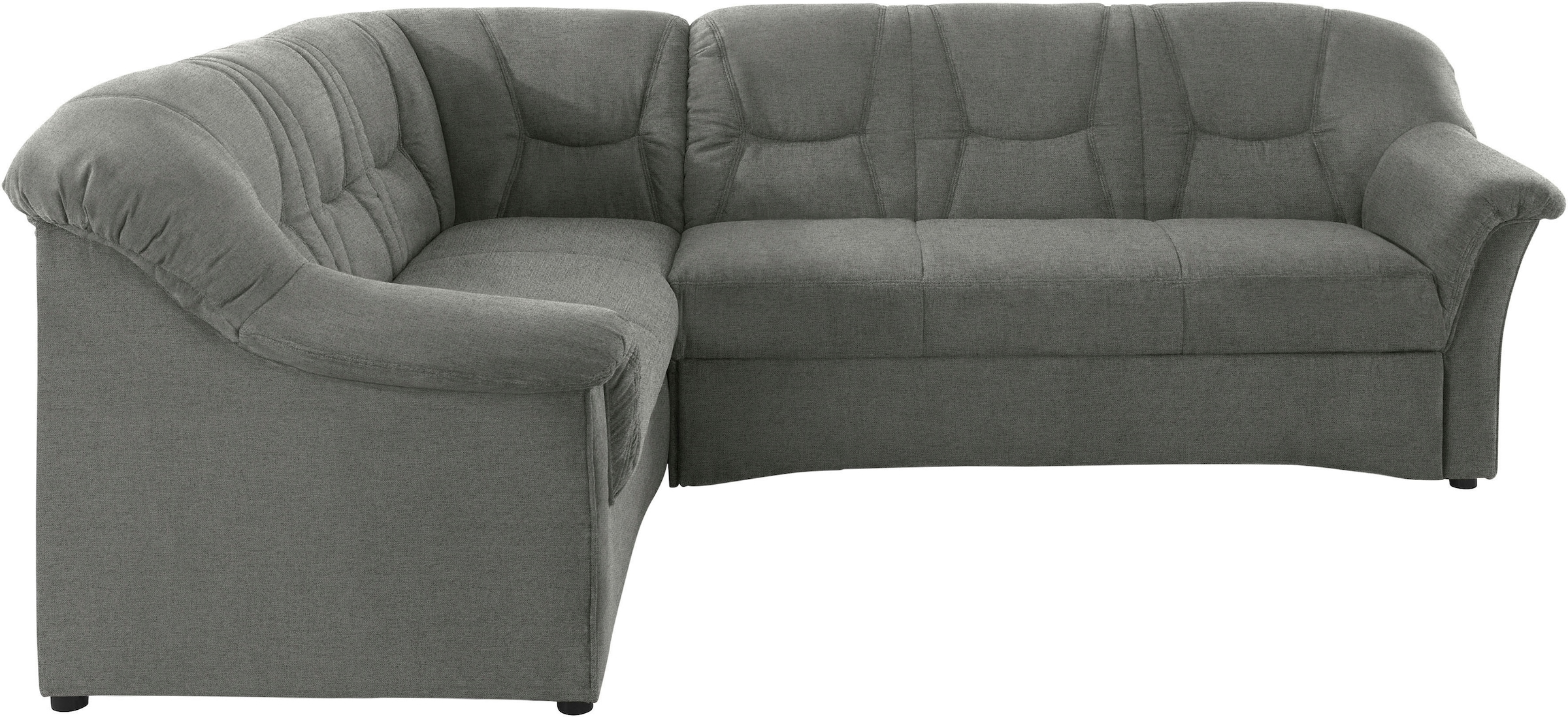 DOMO collection 1100000002199 "SARAFINA 240x190 cm, auch mit Federkern für mehr Sitzkomfort" whlw. mit Bettfunktion, elegantes Design, L-Form