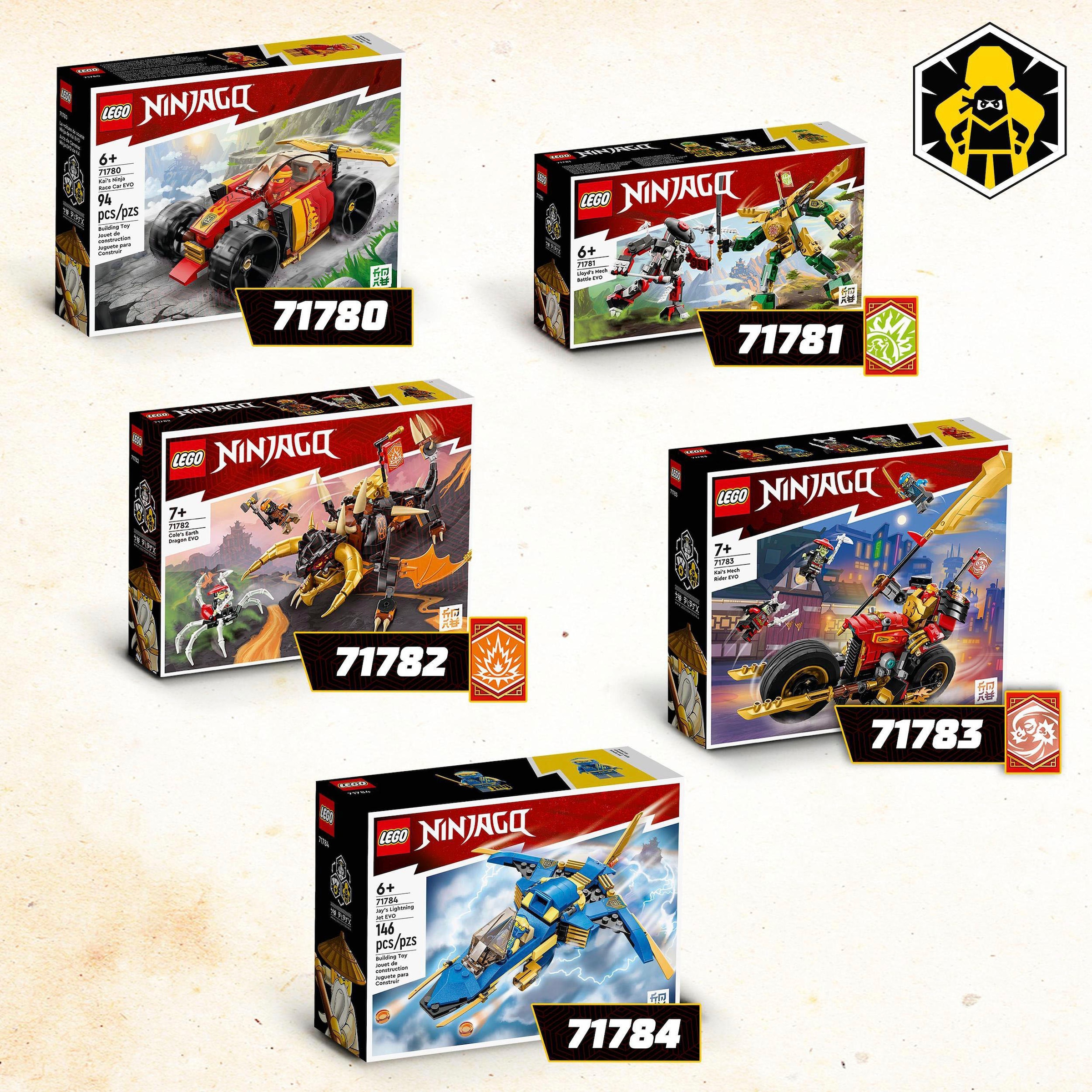LEGO® Konstruktionsspielsteine »Kais Mech-Bike EVO (71783), LEGO® NINJAGO«, (312 St.), Made in Europe