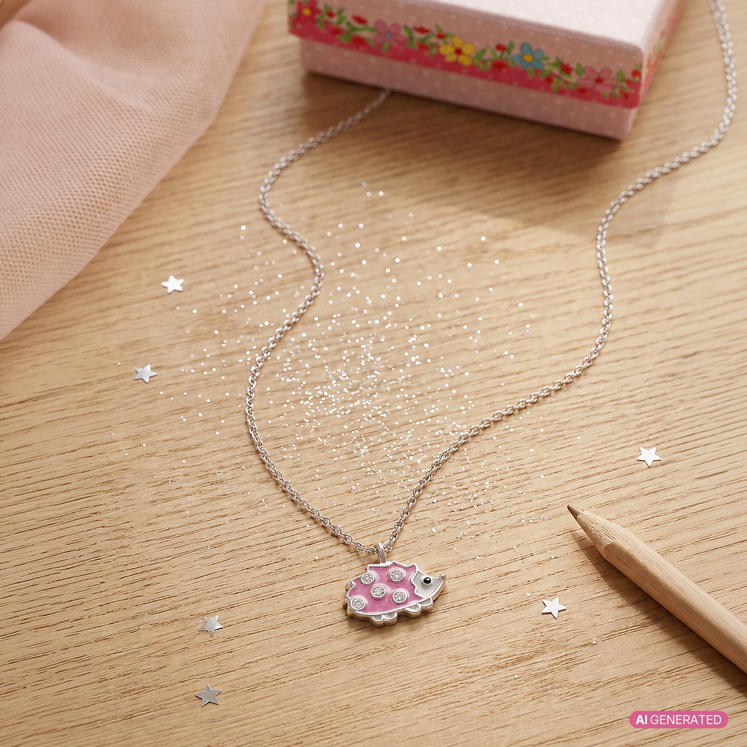 Prinzessin Lillifee Kette mit Anhänger »Igel« Emaille