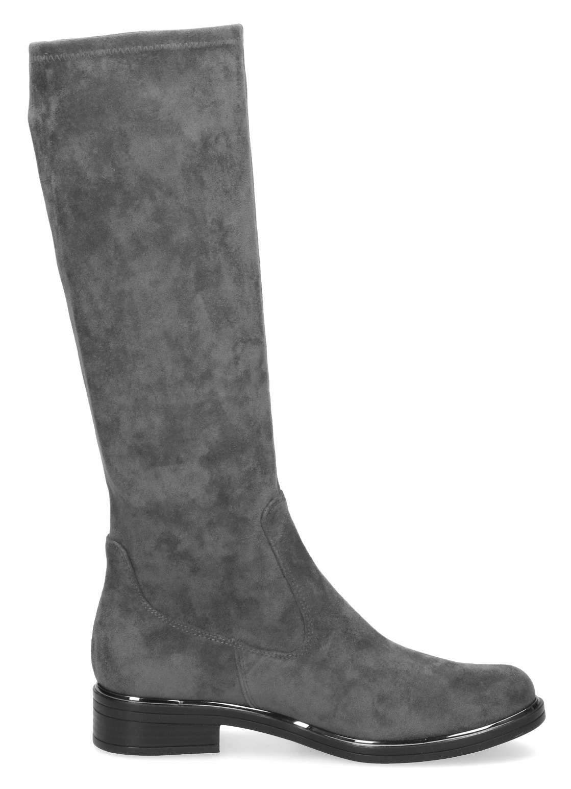 Caprice Schlupfstiefel, Blockabsatz, Langschaftstiefel in klassischer Linie, XS Schaft