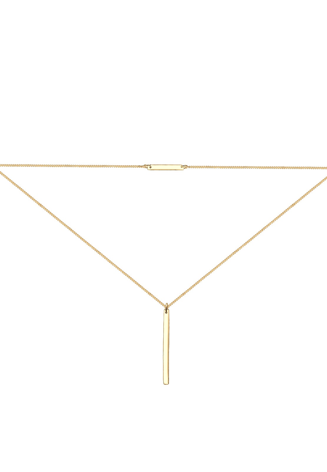 Elli Gliederkette »Choker Geo Layer Minimal 925 Silber«