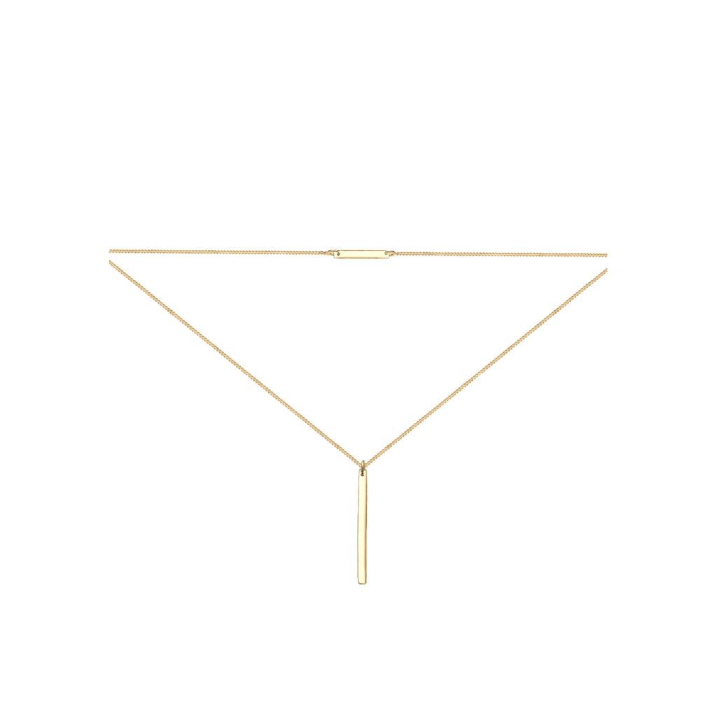 Elli Gliederkette »Choker Geo Layer Minimal 925 Silber«