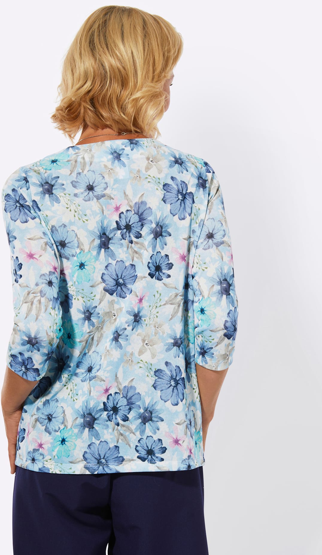 Thumbnail - Classic 3/4-Arm-Shirt "Rundhals-Shirt" 1 tlg. tlg.