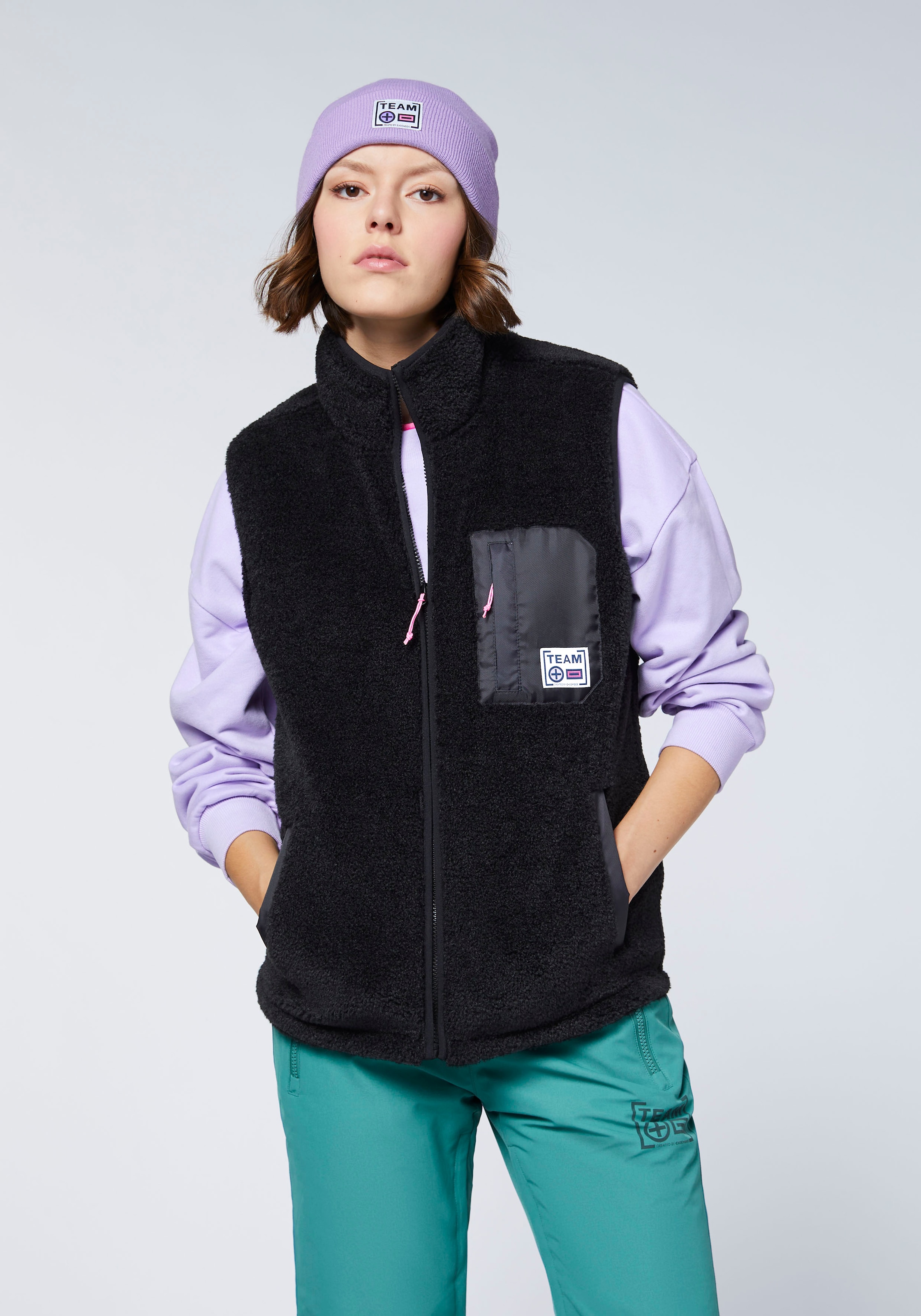 Chiemsee Fleeceweste - aus extra kuscheligem Sherpa Fleece<br/>