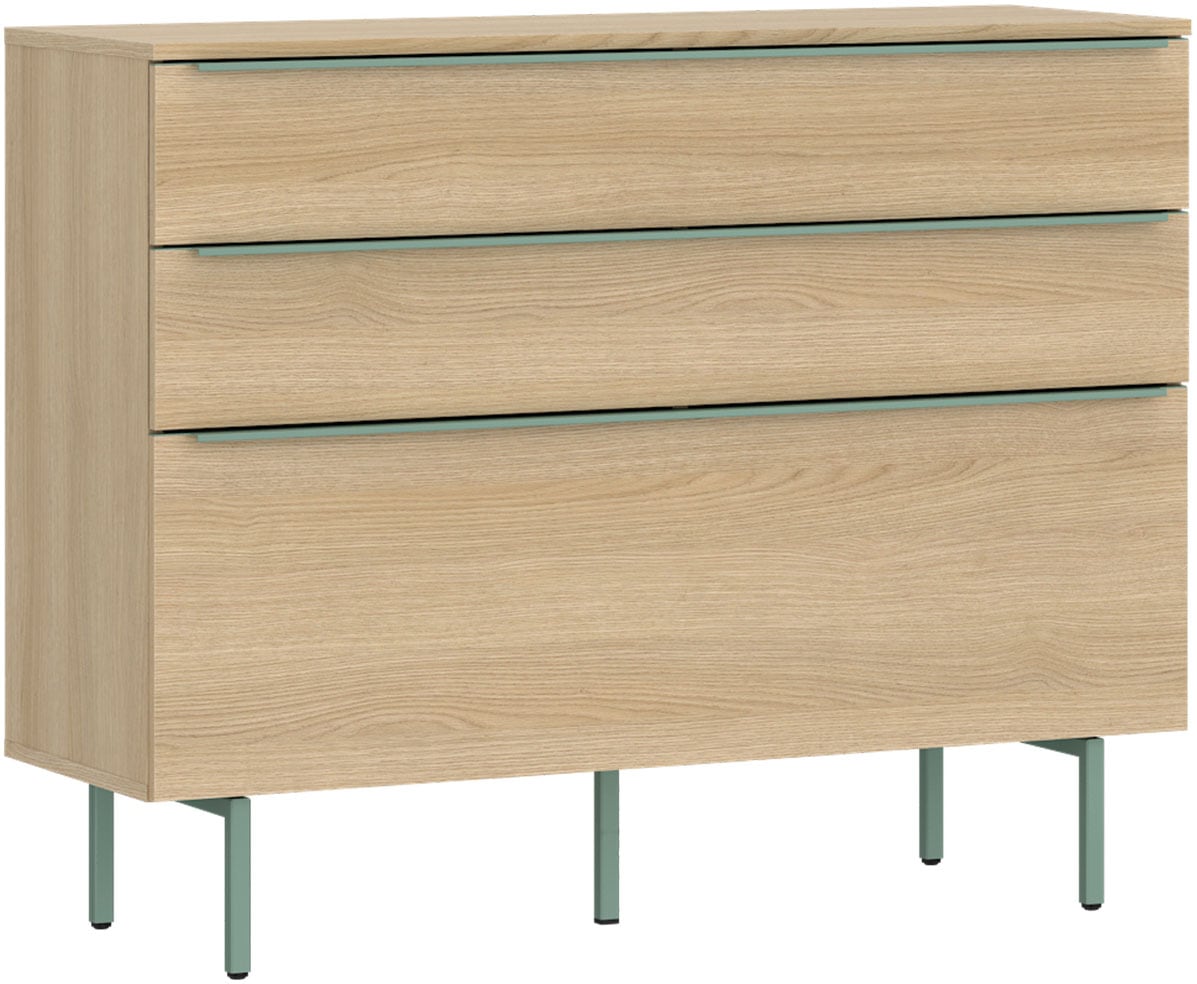 TOM TAILOR HOME Kommode Lowboard, Breite 110 cm,1 Klappe,2 Schubladen, viel Stauraum