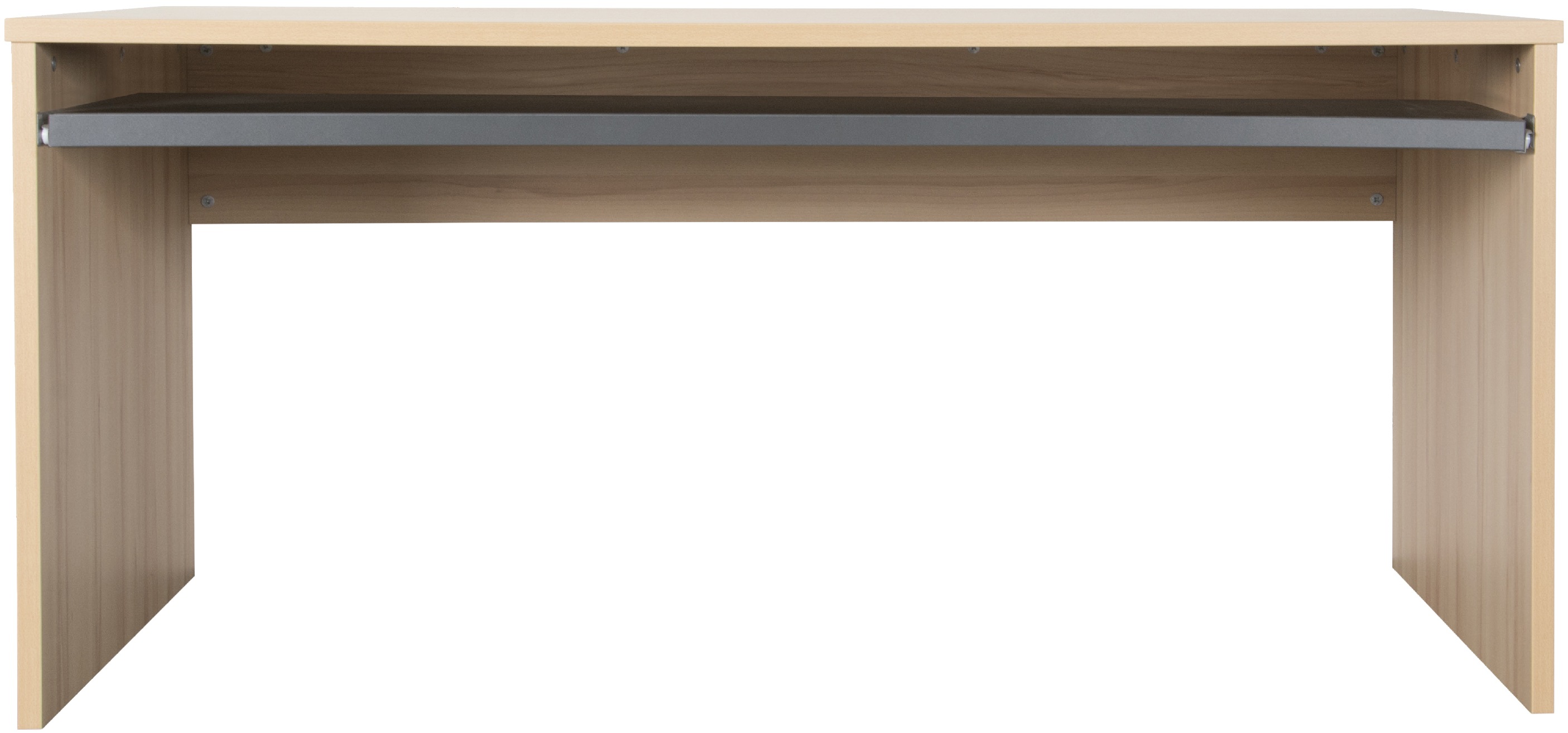 Thumbnail - VOGL Möbelfabrik Schreibtisch "Barrie mit 2-farbigem Tastaturauszug" in 2 Breiten, 2,5 cm Tischplattenstärke, Made in Ge...