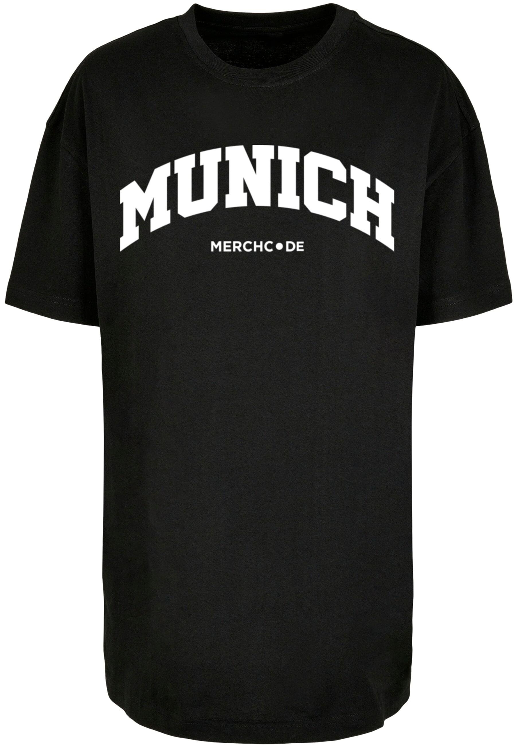 Merchcode T-Shirt "Merchcode Damen Ladies Munich Wording - Oversized Boyfri günstig online kaufen