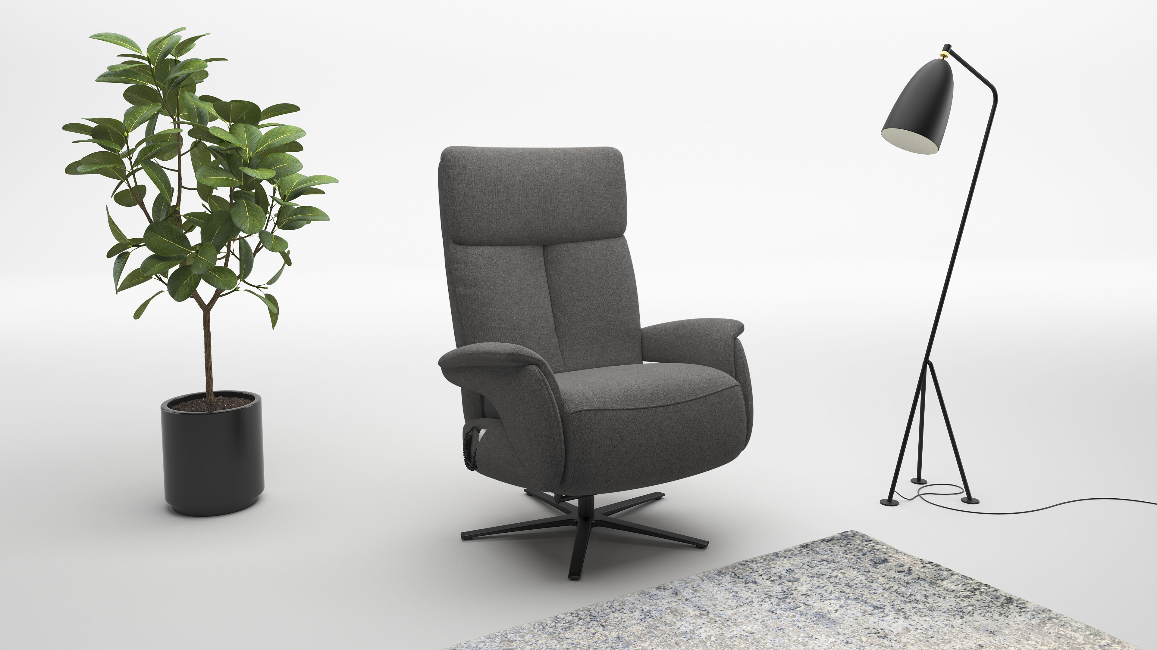 sit&more TV-Sessel "Triple Seven Xtra large, bis 200kg belastbar, mit Herz-Waage Funktion" inkl. Kopfteil- & Drehfunktion, wahlweise mit Akku und Aufstehhilfe