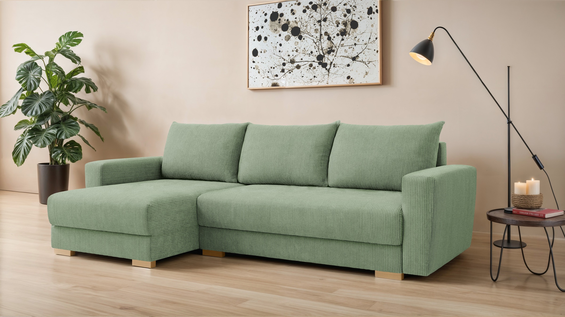 INOSIGN Ecksofa "MAGHERA universell Schlafsofa mit Bettkasten, Maße B/T/H: günstig online kaufen