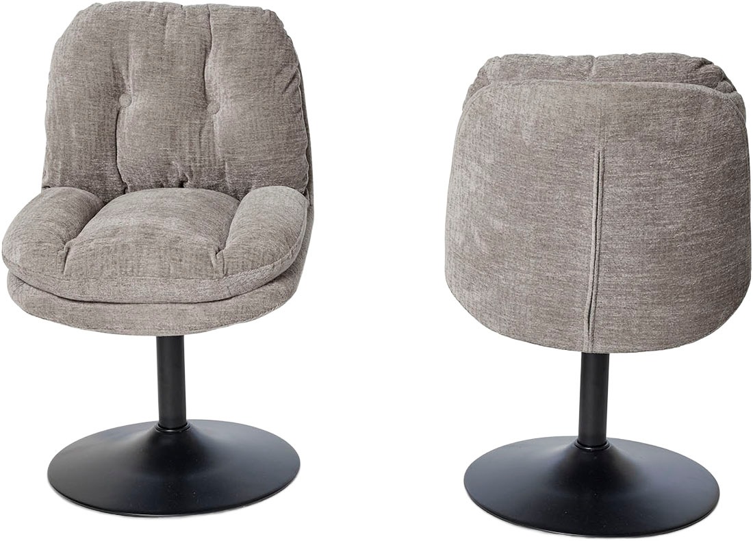 Jahnke Schalenstuhl »KISS TWIST DUO« () 2er Set, drehbar, gepolstert, Metallgestell, B:50,5xT:62xH:80 cm