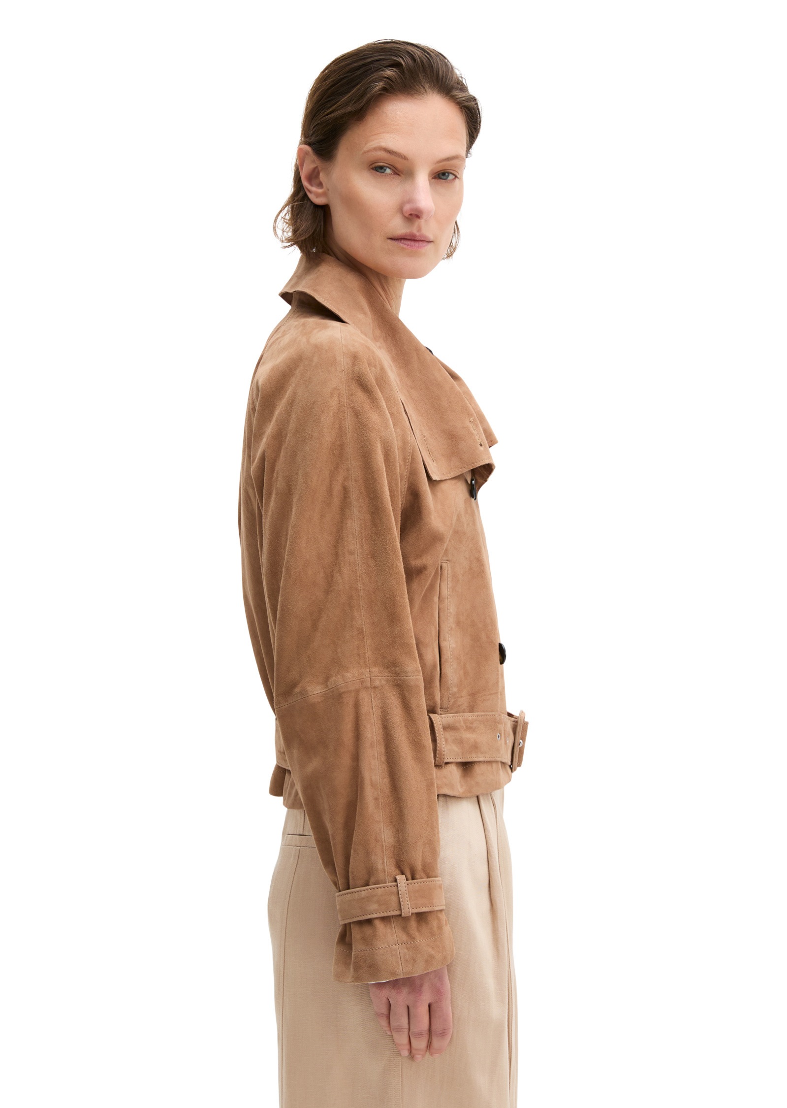 Marc O'Polo Lederjacke »aus softem Ziegenvelours-Leder«