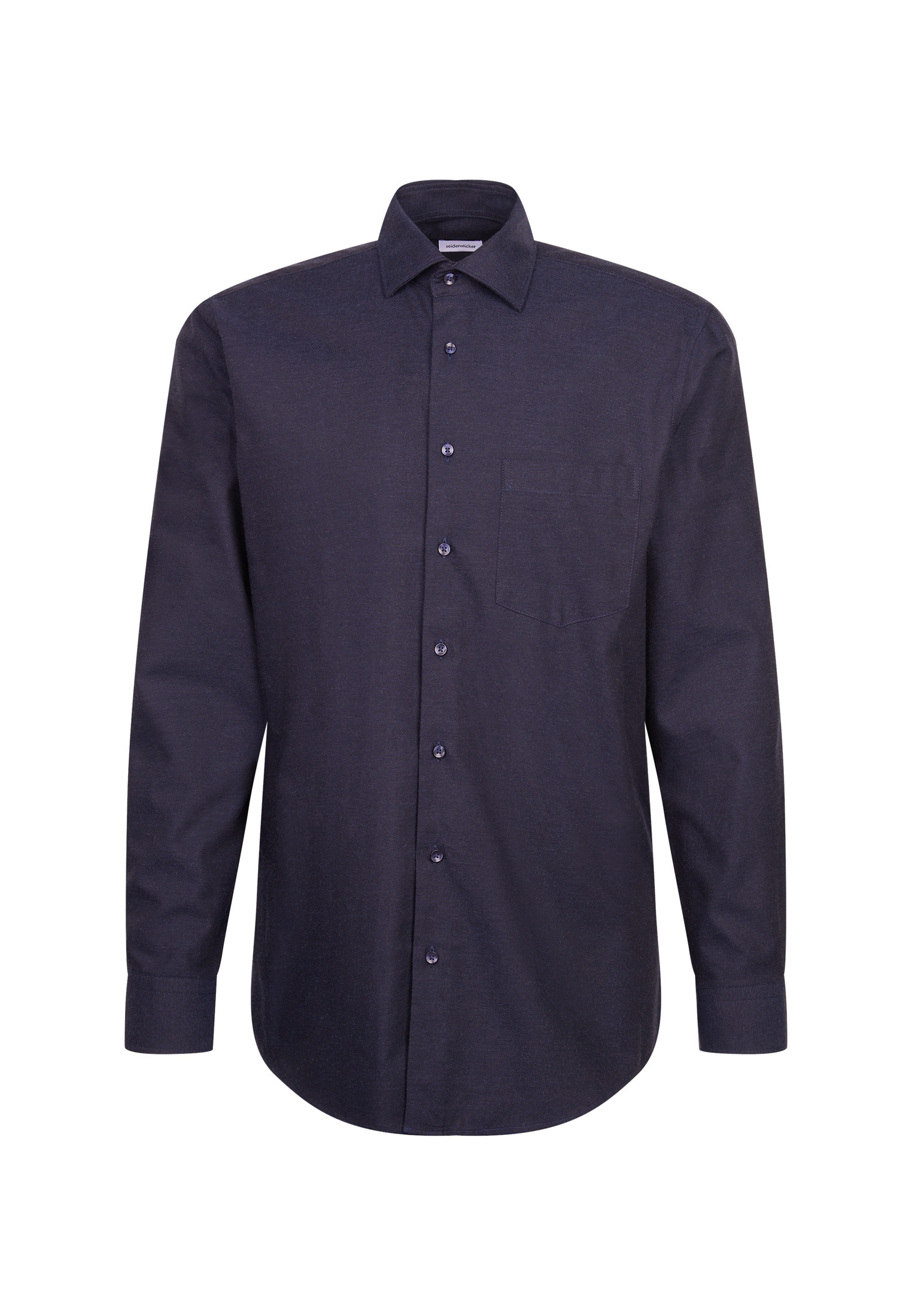 seidensticker Flanellhemd »Schwarze Rose«, Regular 1/1 Kentkragen Flanell