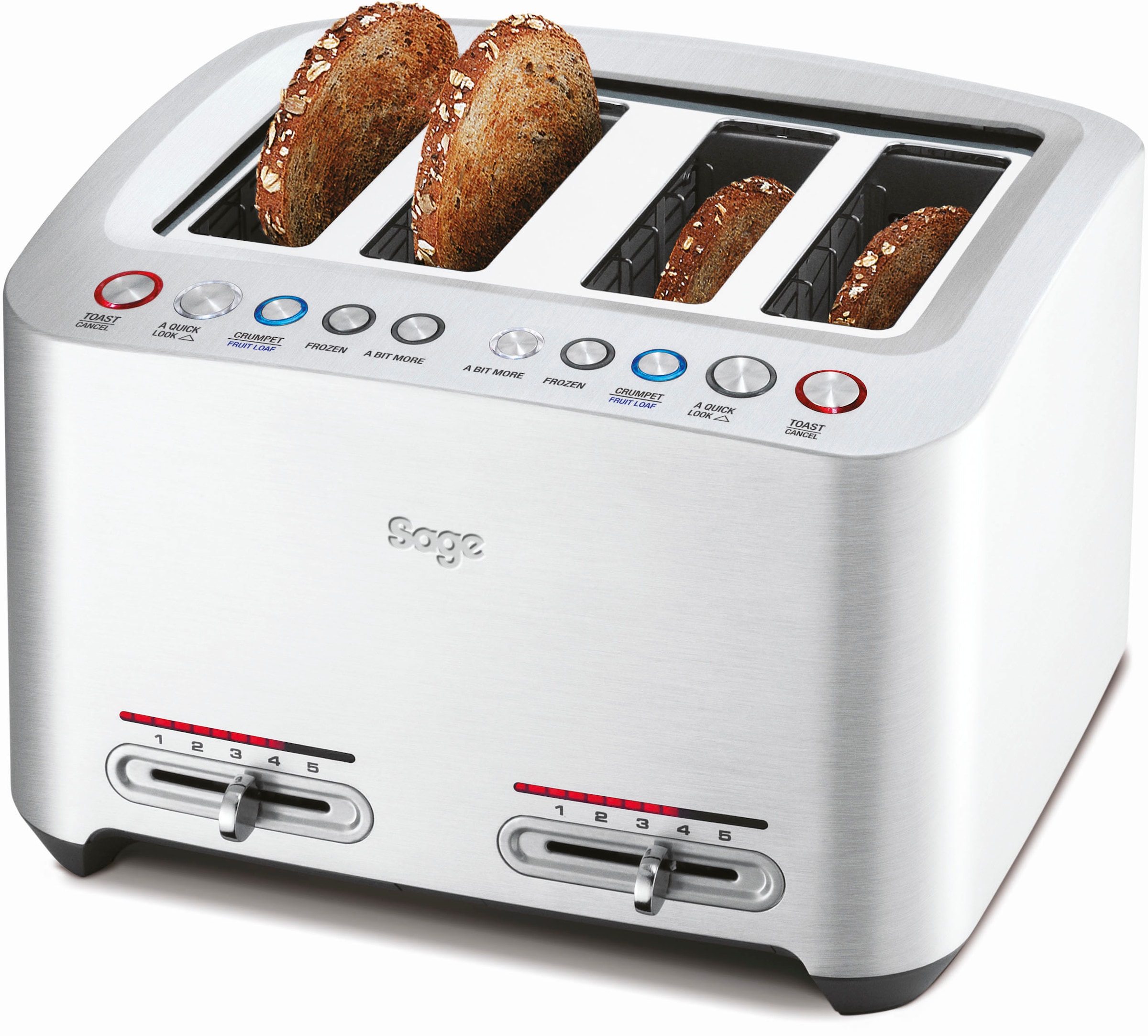 Toaster »the Smart Toast, STA845BAL«, 4 lange Schlitze, 2000 W