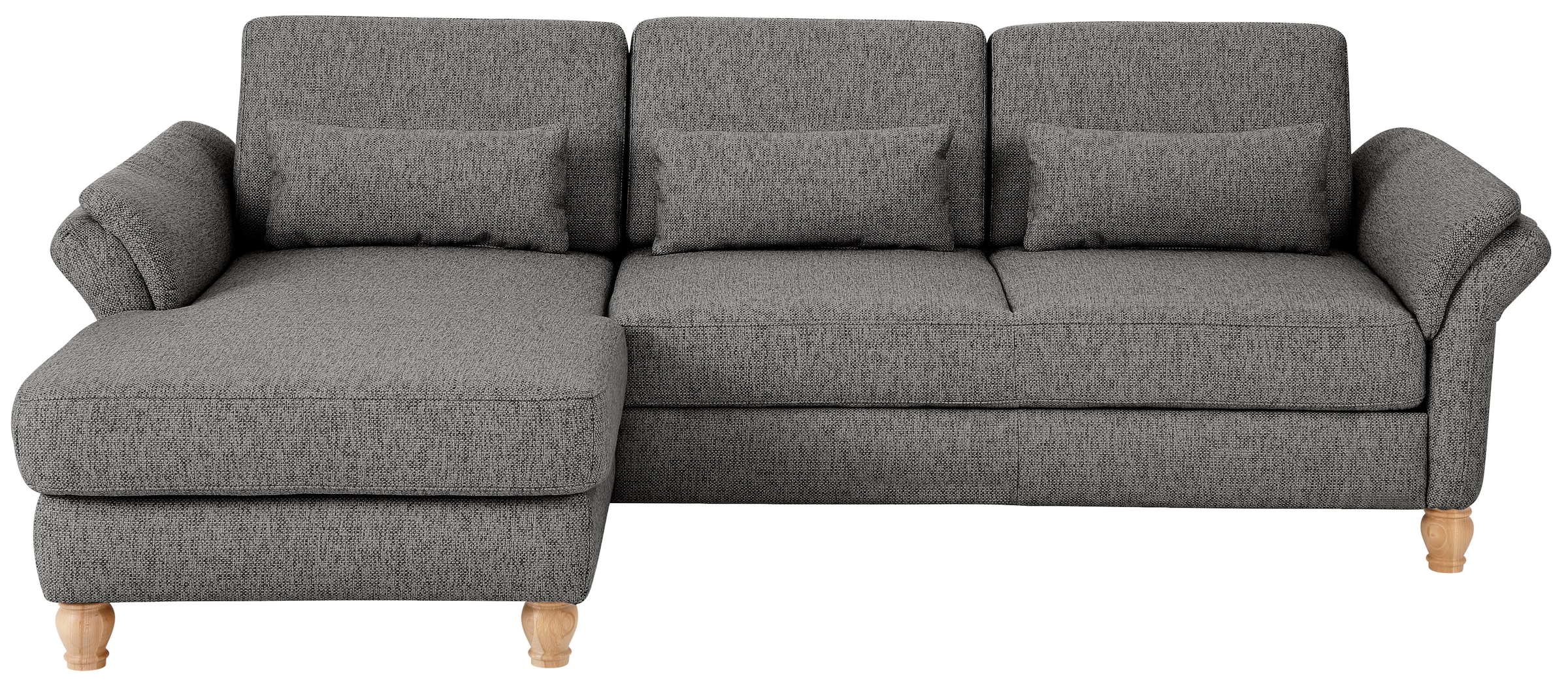 Home affaire Ecksofa »Palace L-Form«, incl. Sitztiefenverstellung, wahlweise mit Bettfunktion und Stauraum