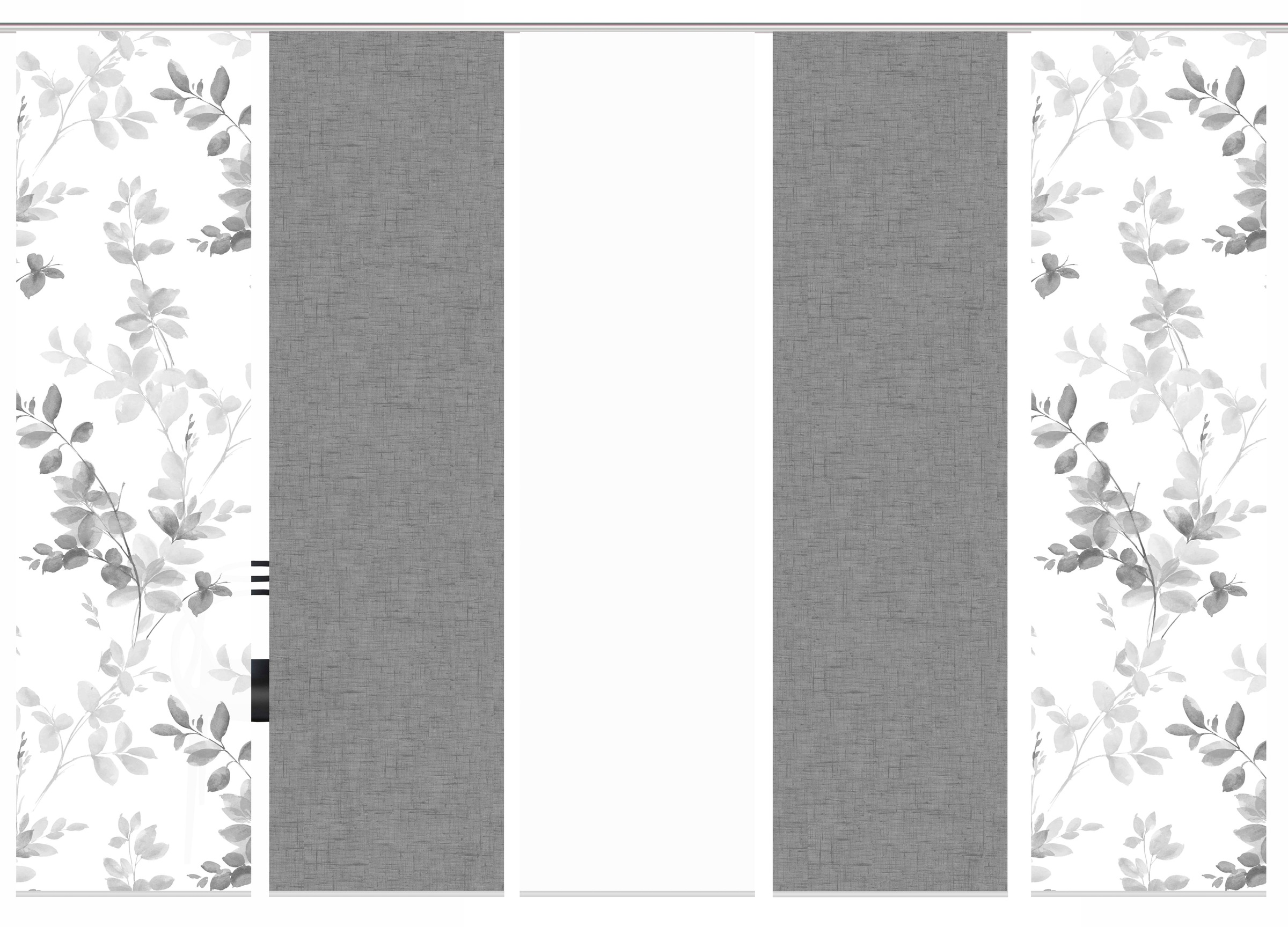 HOME WOHNIDEEN Schiebegardine »5er SET«, (5 St.), Schiebevorhang Digidruck 5er Set AYLA