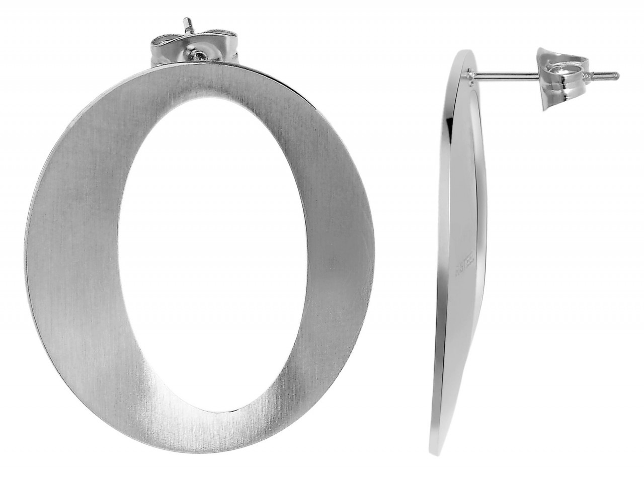 Paar Ohrhänger ADELIA´S "Damen Ohrstecker aus Edelstahl", silber, Ohrringe, Damen, Damen, Edelstahl 6