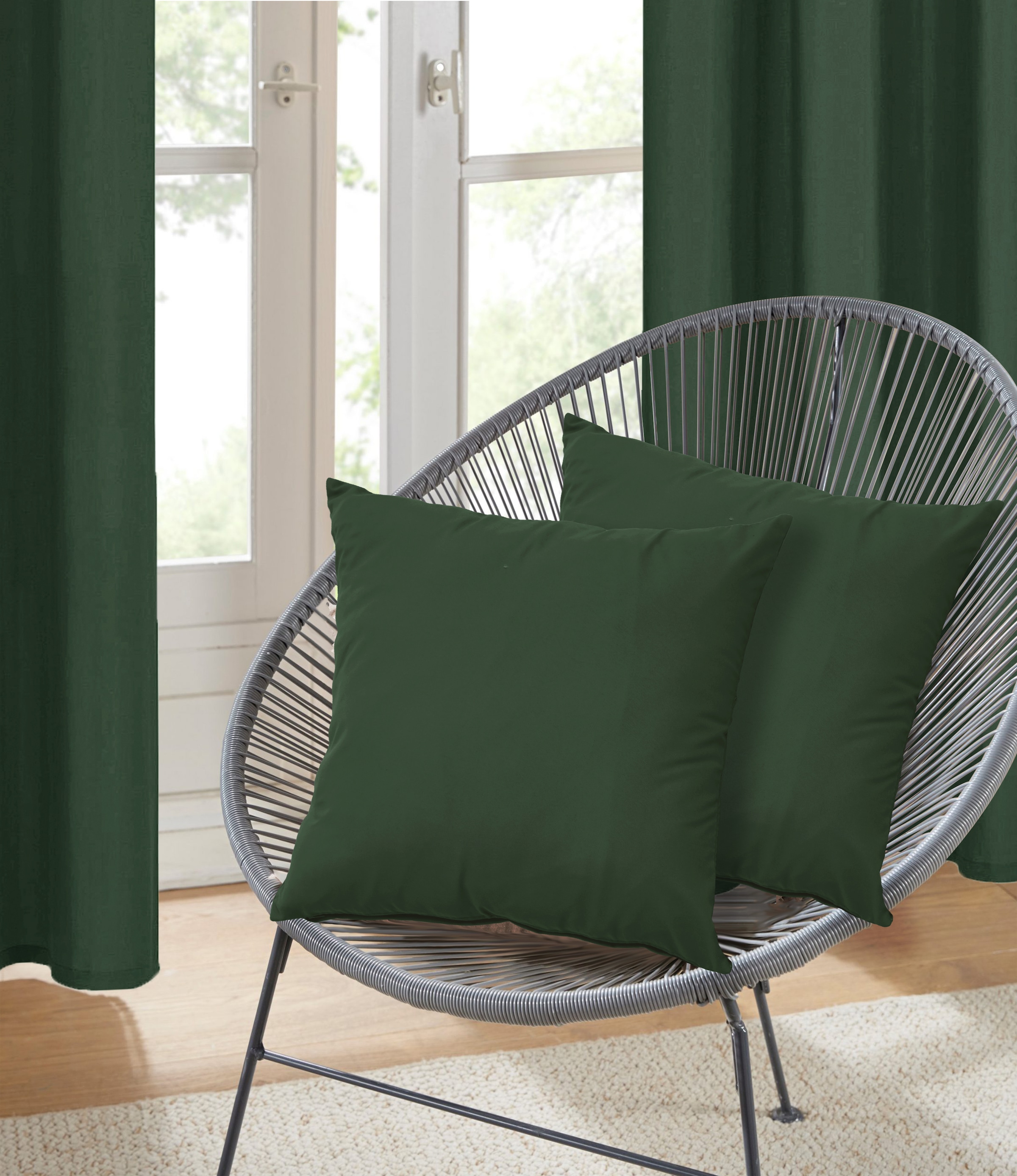 Bruno Banani Dekokissen »Lagan« 2-er Set, einfarbig,  Kissenhüllen ohne Füllung, 40 x 40 cm,