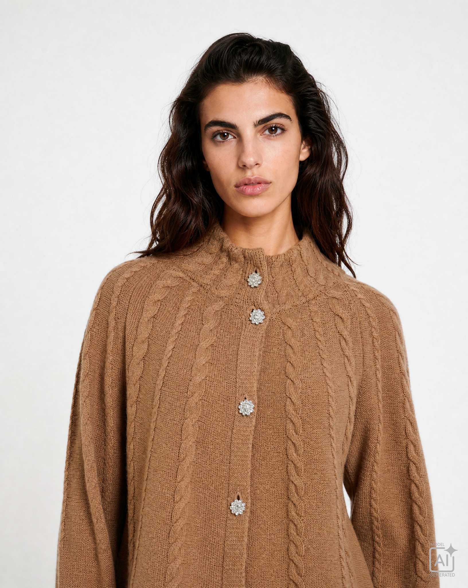 Milano Italy Strickjacke aus Feinstrick